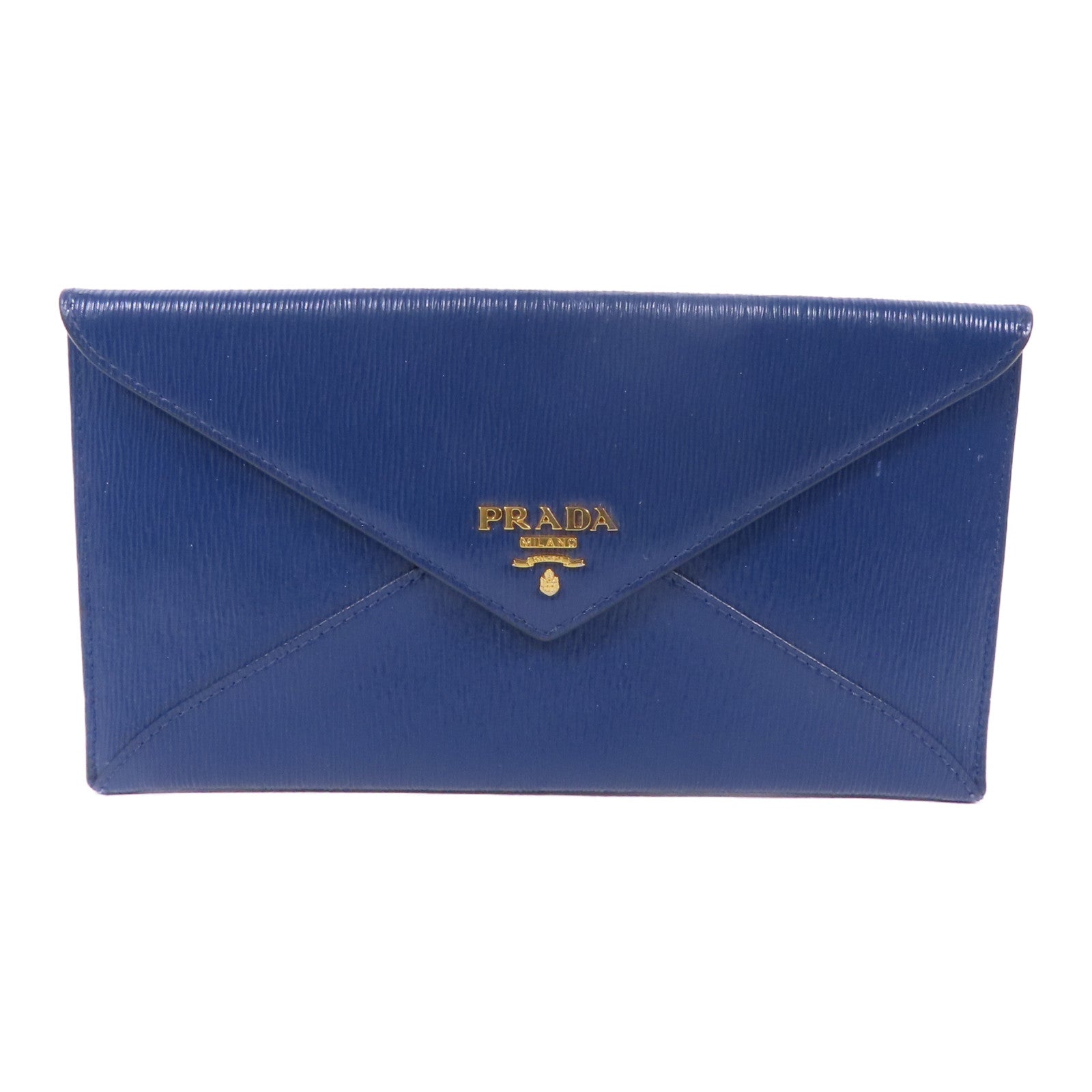 PRADA 【激減優惠】牛皮皮革Long Wallet金扣長錢包