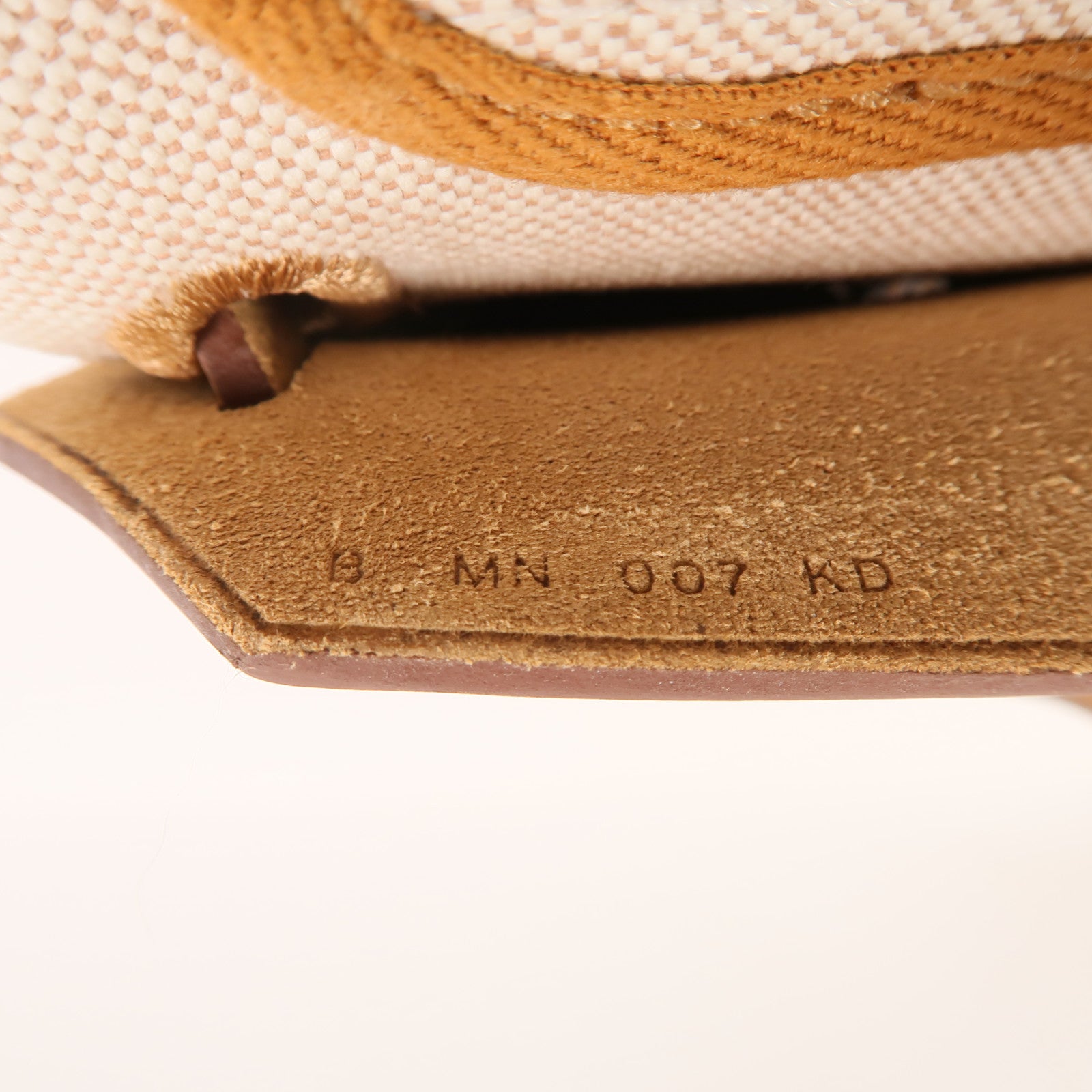 HERMES 帆布Herbag PM手挽肩背兩用袋Orange Mecano/Beige