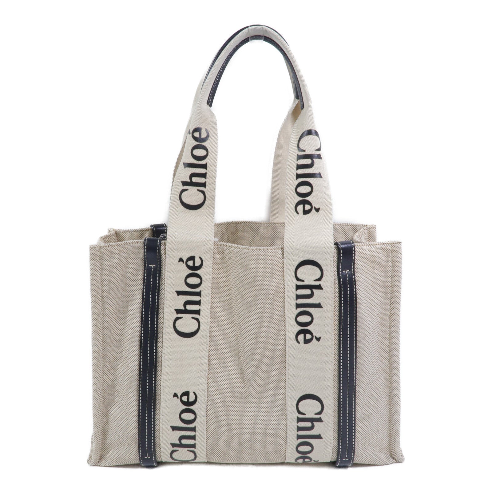 Chloe 帆布Woody Tote Medium肩背袋