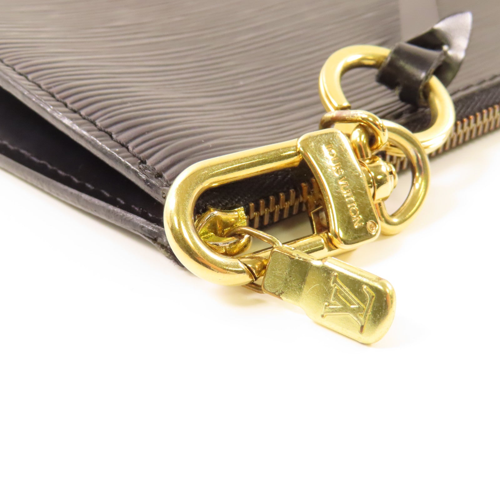 LOUIS VUITTON Epi Pochette Accessories Pouch金扣手挽袋