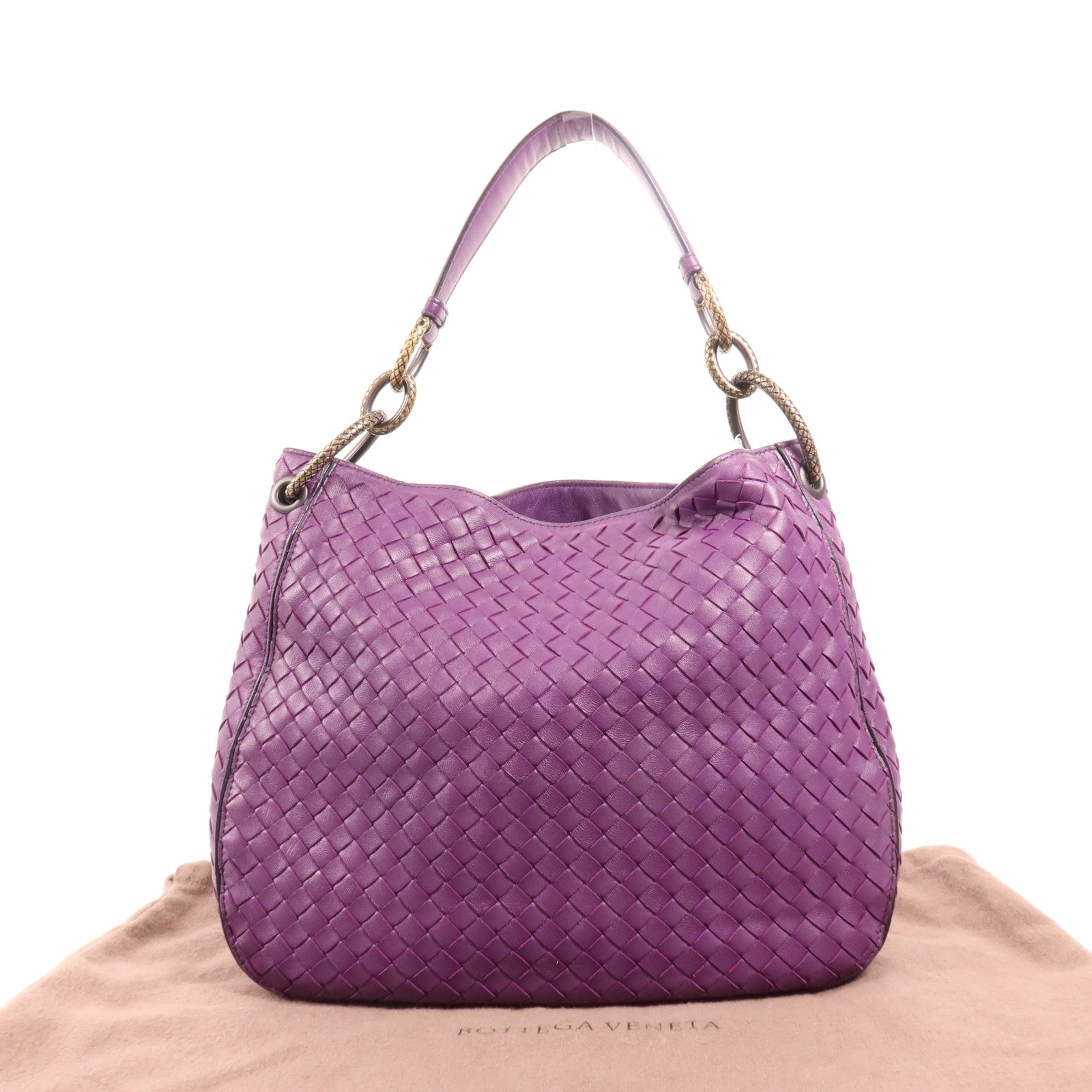 BOTTEGA VENETA 羊皮皮革Chain Shoulder Bag金扣肩背袋