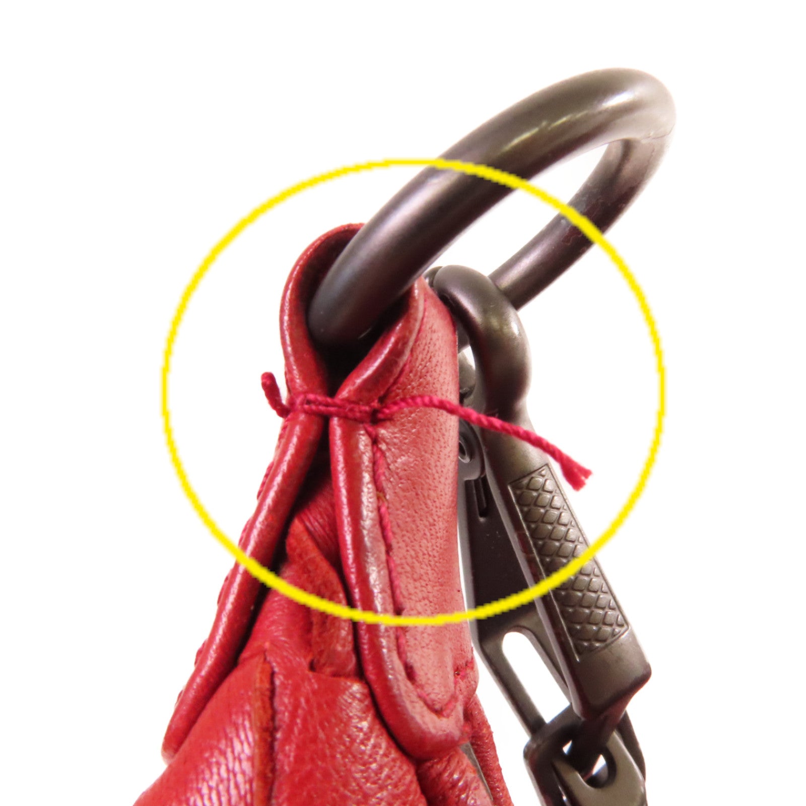 BOTTEGA VENETA 織紋皮革Shoulder Bag肩背袋紅色