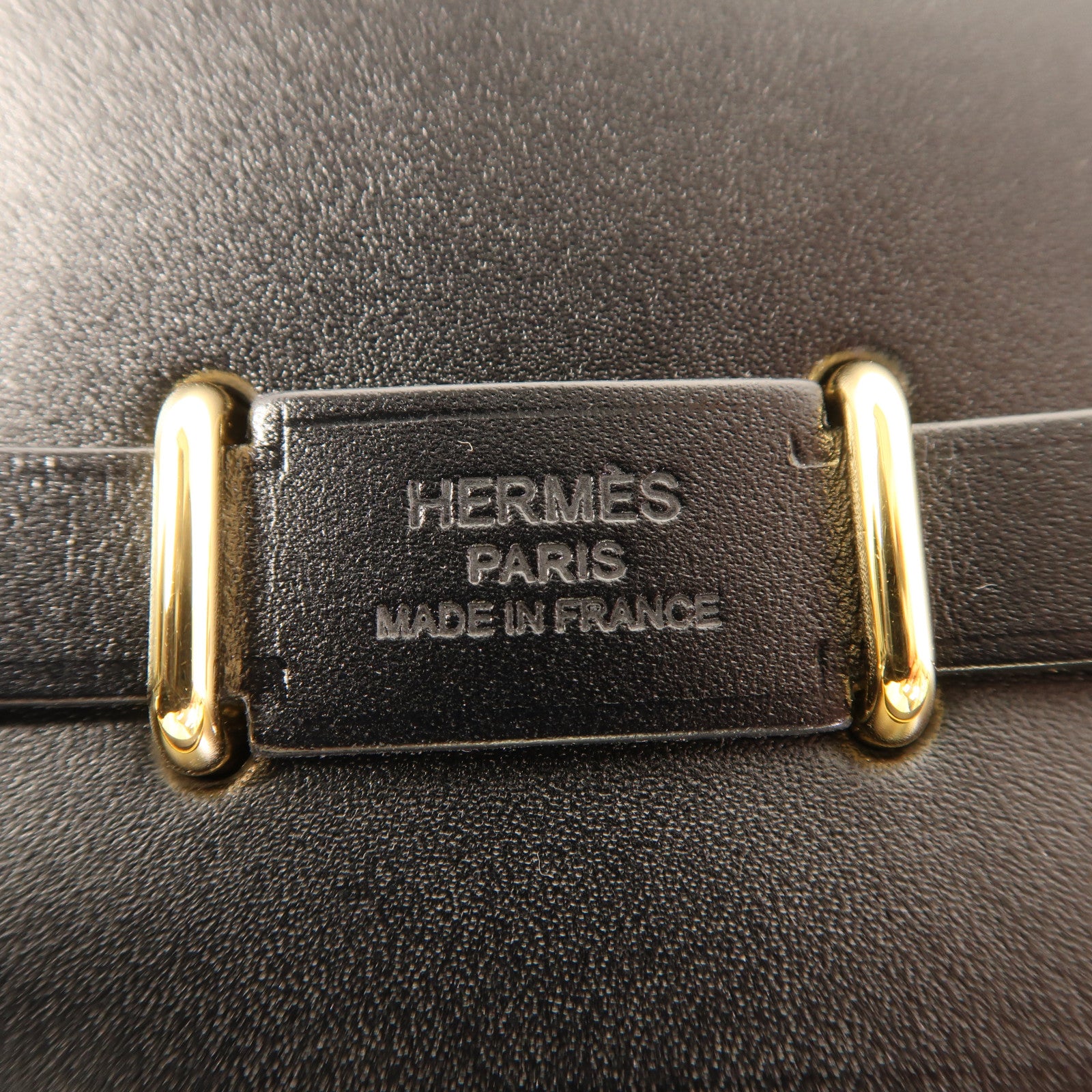 HERMES 帆布Mini Herbag金扣肩背袋Noir