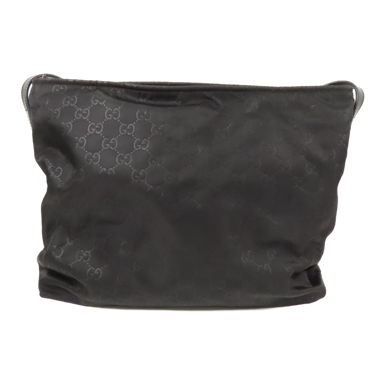 GUCCI GG SHW Shoulder Bag Nylon Black