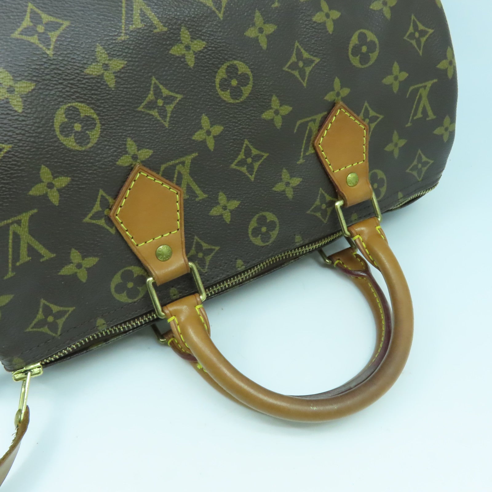 LOUIS VUITTON 【激減優惠】Monogram Speedy 30金扣手挽袋啡色