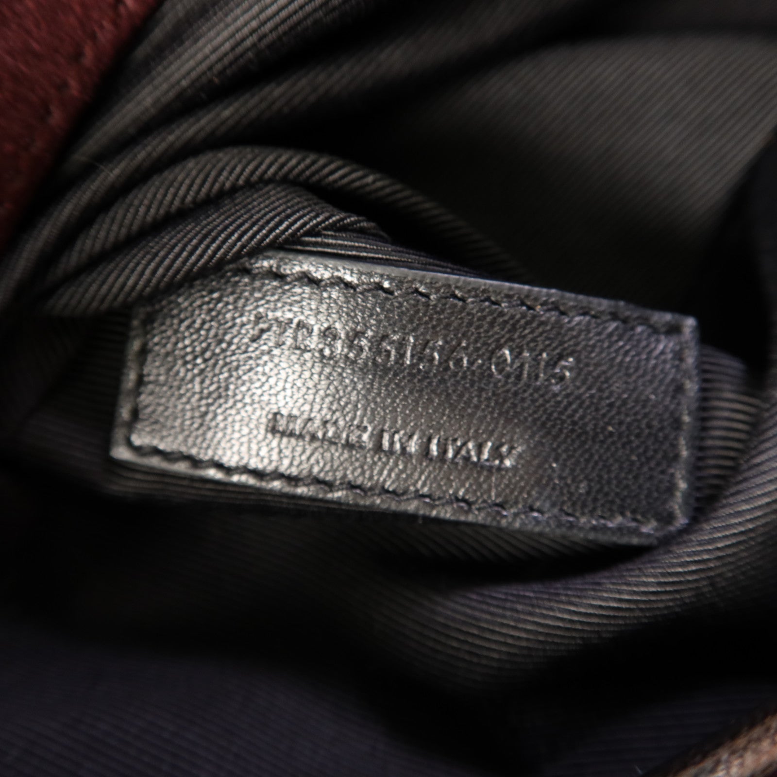 SAINT LAURENT 絨布/牛皮皮革2 Way Shoulder Bag金扣手挽肩背兩用袋