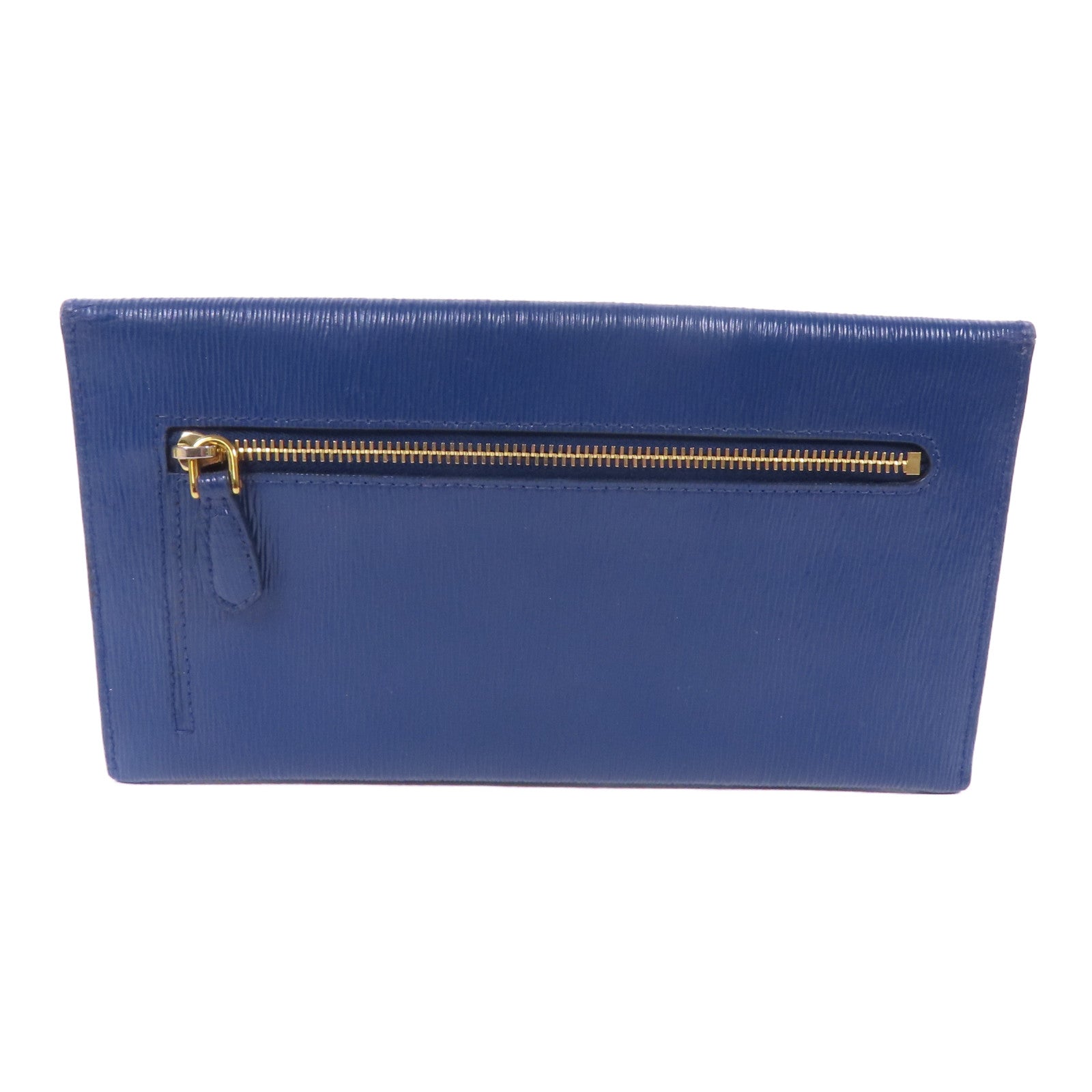 PRADA 牛皮皮革Long Wallet金扣長錢包