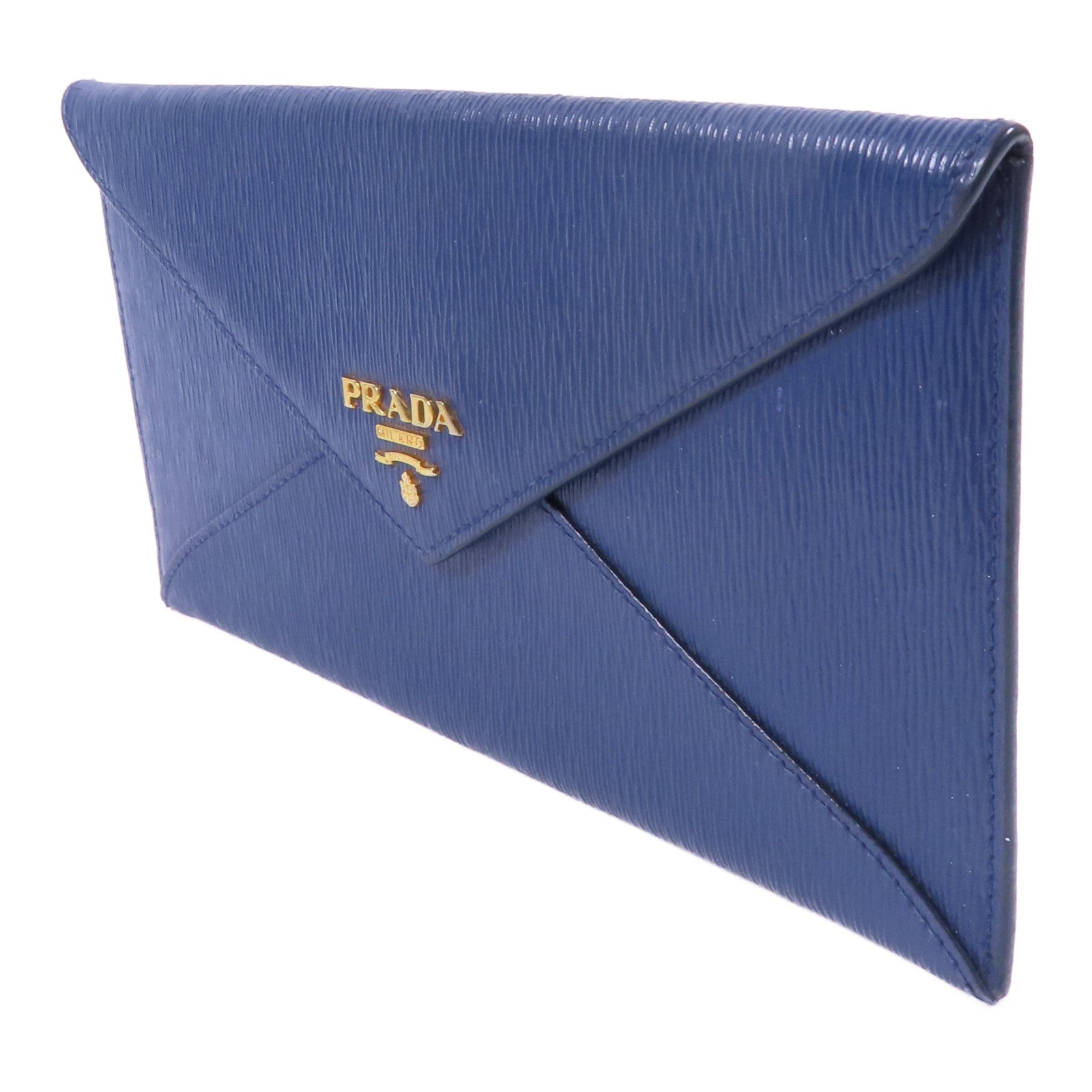 PRADA 牛皮皮革Long Wallet金扣長錢包