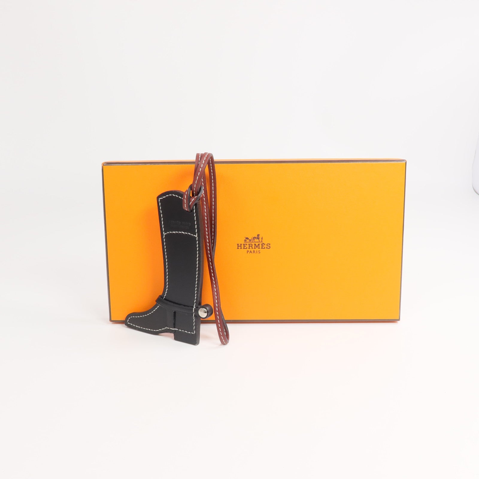 HERMES Swift/Box Calf皮革Peddock Boot Charm掛飾