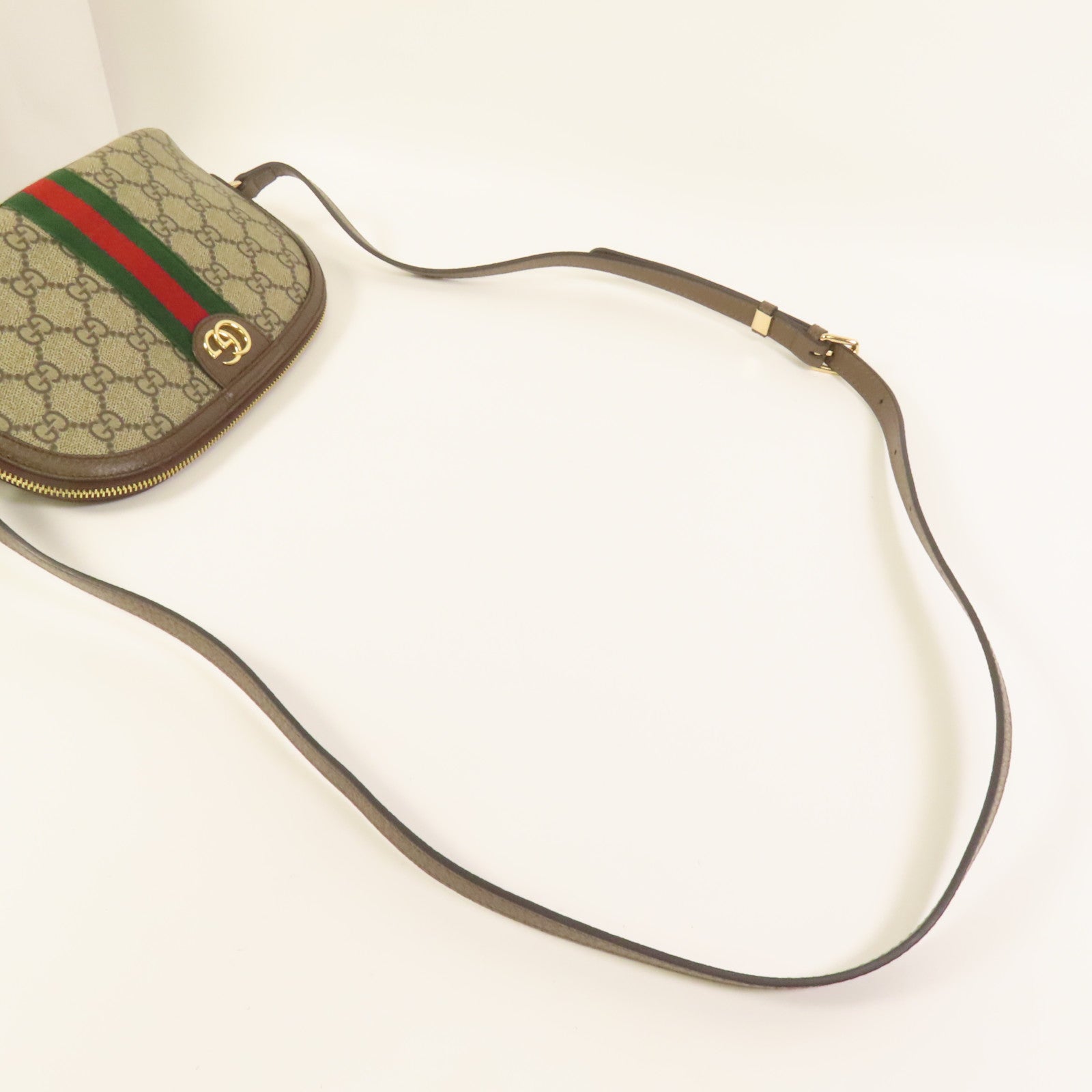 GUCCI 塗層帆布Ophidia GG Pouch金扣肩背袋