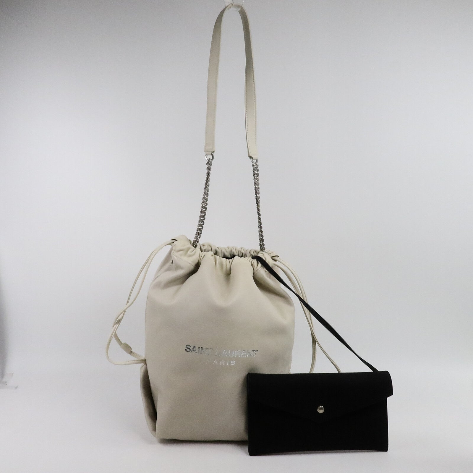 SAINT LAURENT 羊皮皮革Teddy Bucket肩背袋