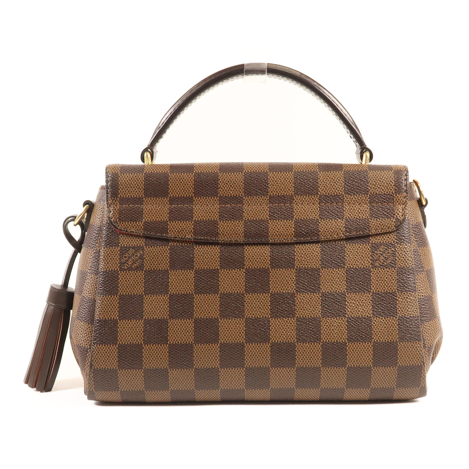 LOUIS VUITTON Damier Croisette金扣手挽肩背兩用袋