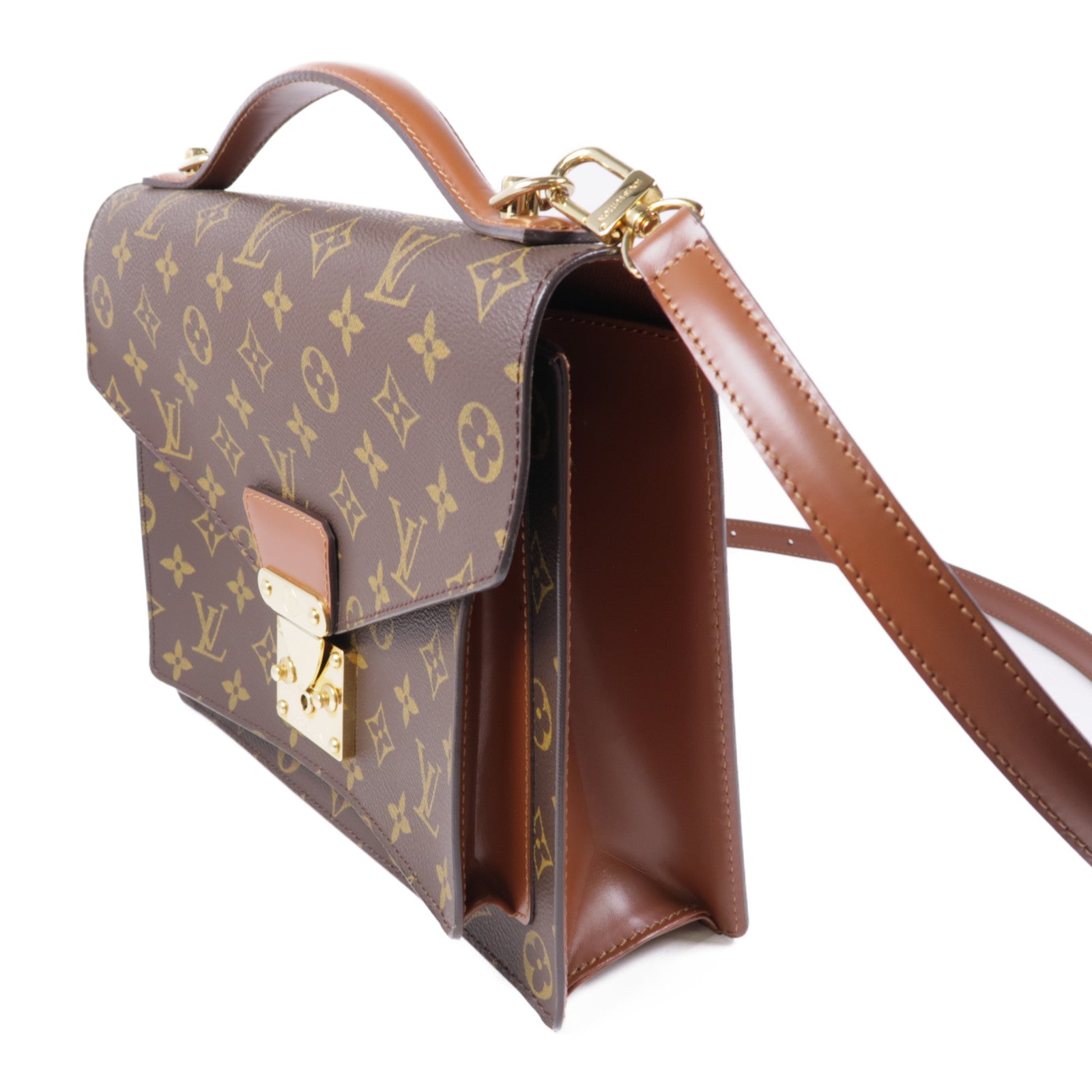 LOUIS VUITTON Monceau 26 Crossbody Shoulder Hand Bag Briefcase M51187 Monogram