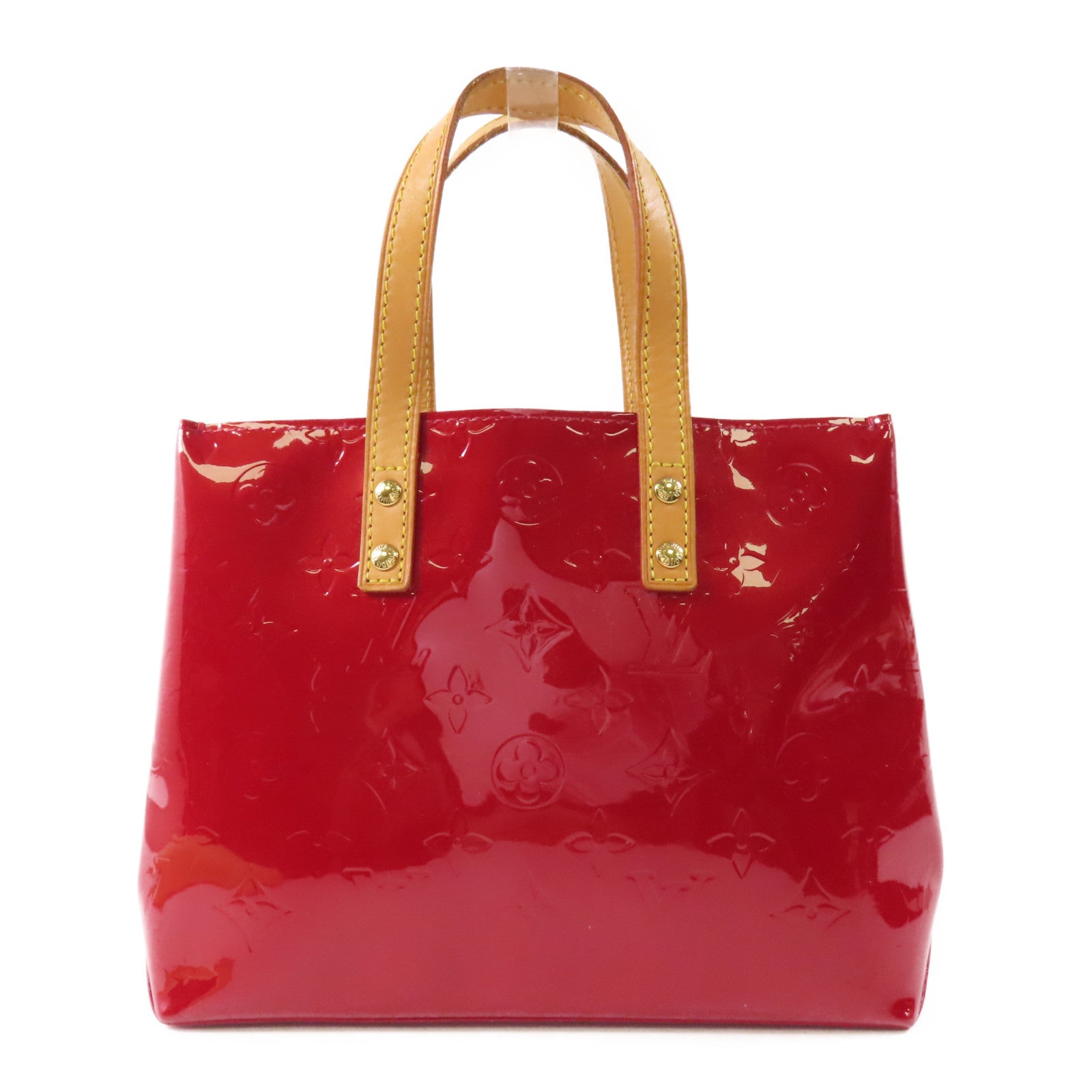 LOUIS VUITTON Vernis Reade PM金扣手挽袋