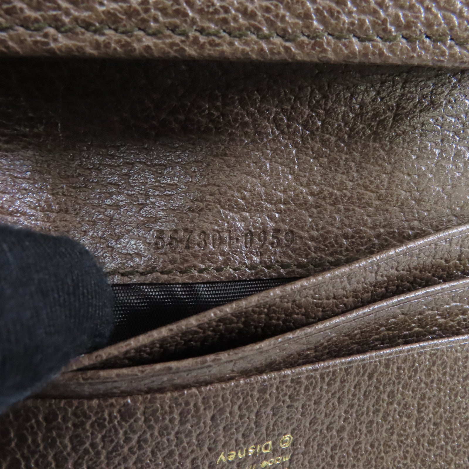 GUCCI 塗層帆布Ophidia Three Little Pigs Bi-fold Wallet金扣錢包啡色