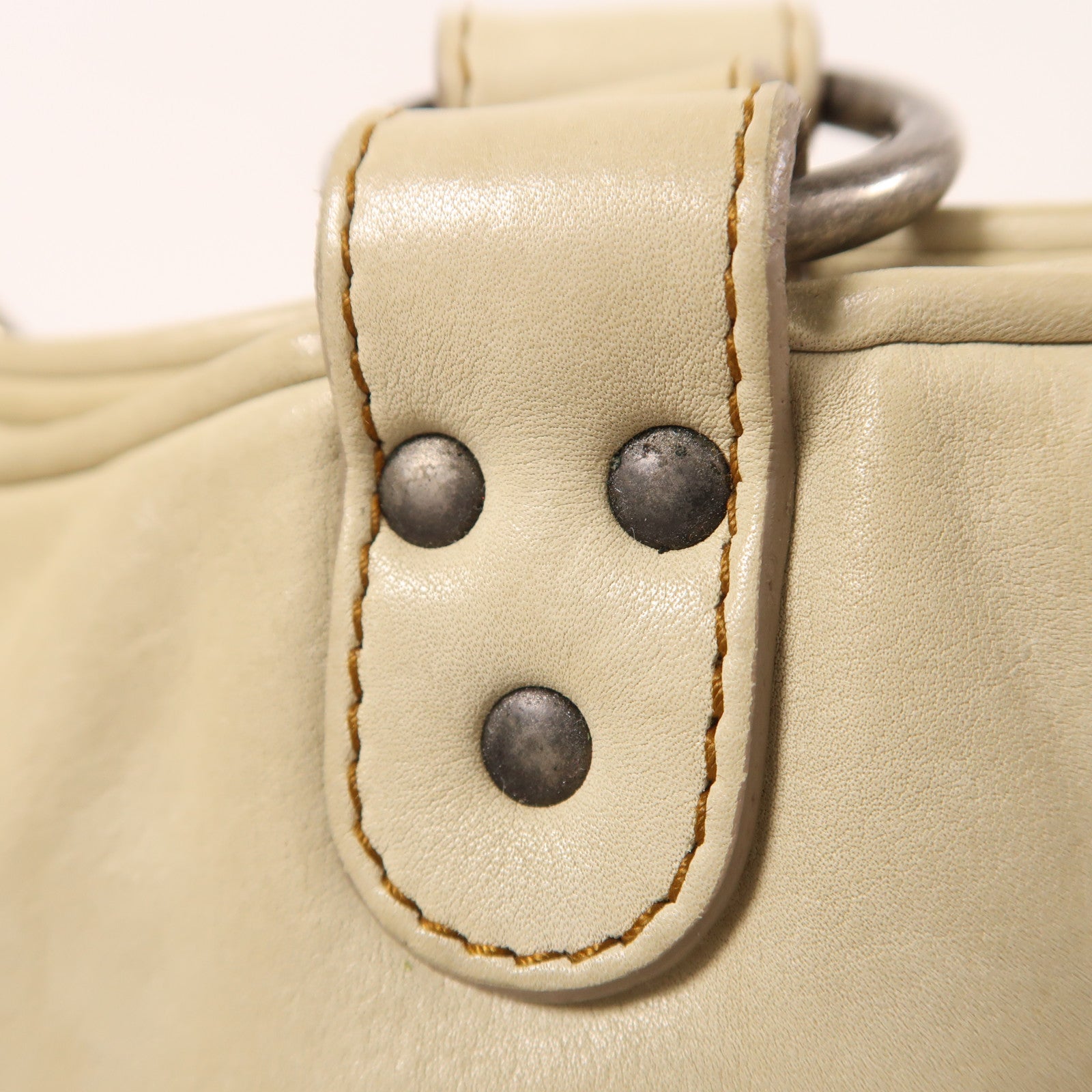 Dior 牛皮皮革Gaucho銀扣手挽袋