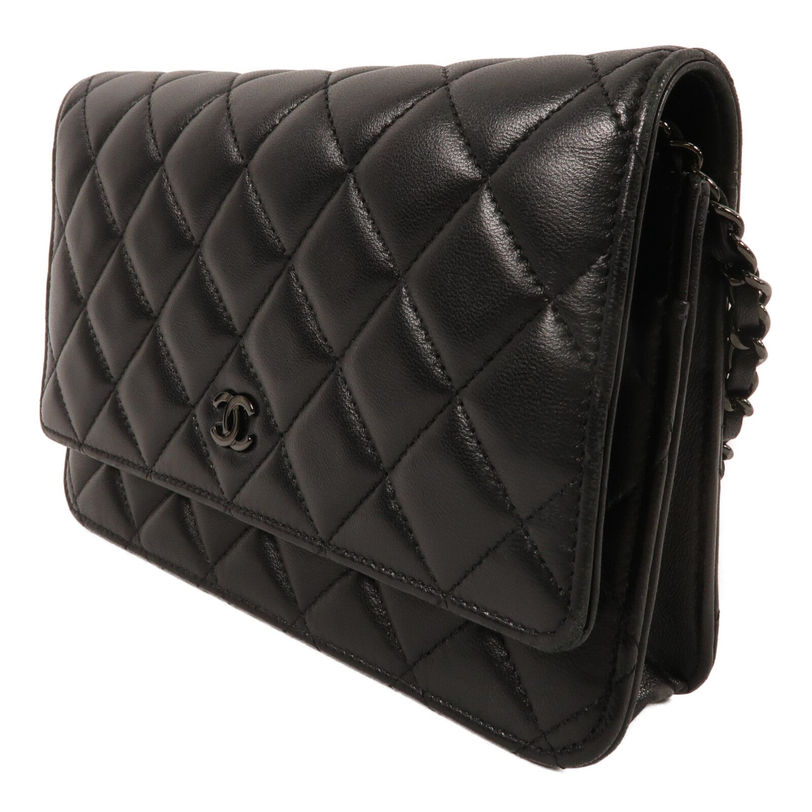 CHANEL 羊皮皮革WOC Wallet On Chain鏈帶肩背袋