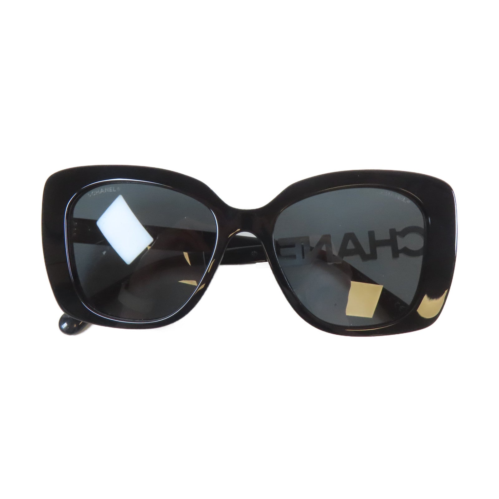 CHANEL PVC Square Sunglasses太陽眼鏡黑色