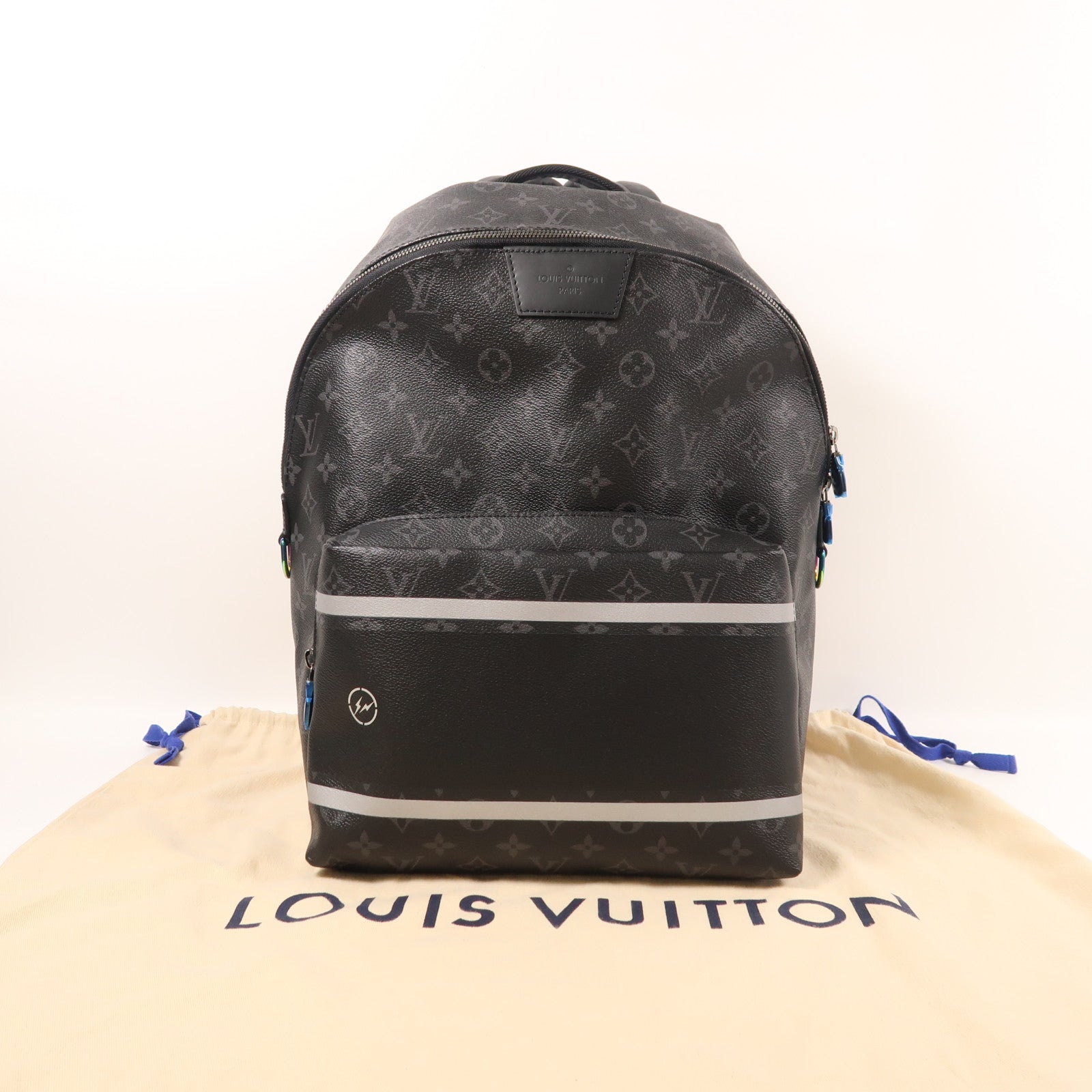 LOUIS VUITTON Monogram Eclipse LV x Fragment Apollo背包
