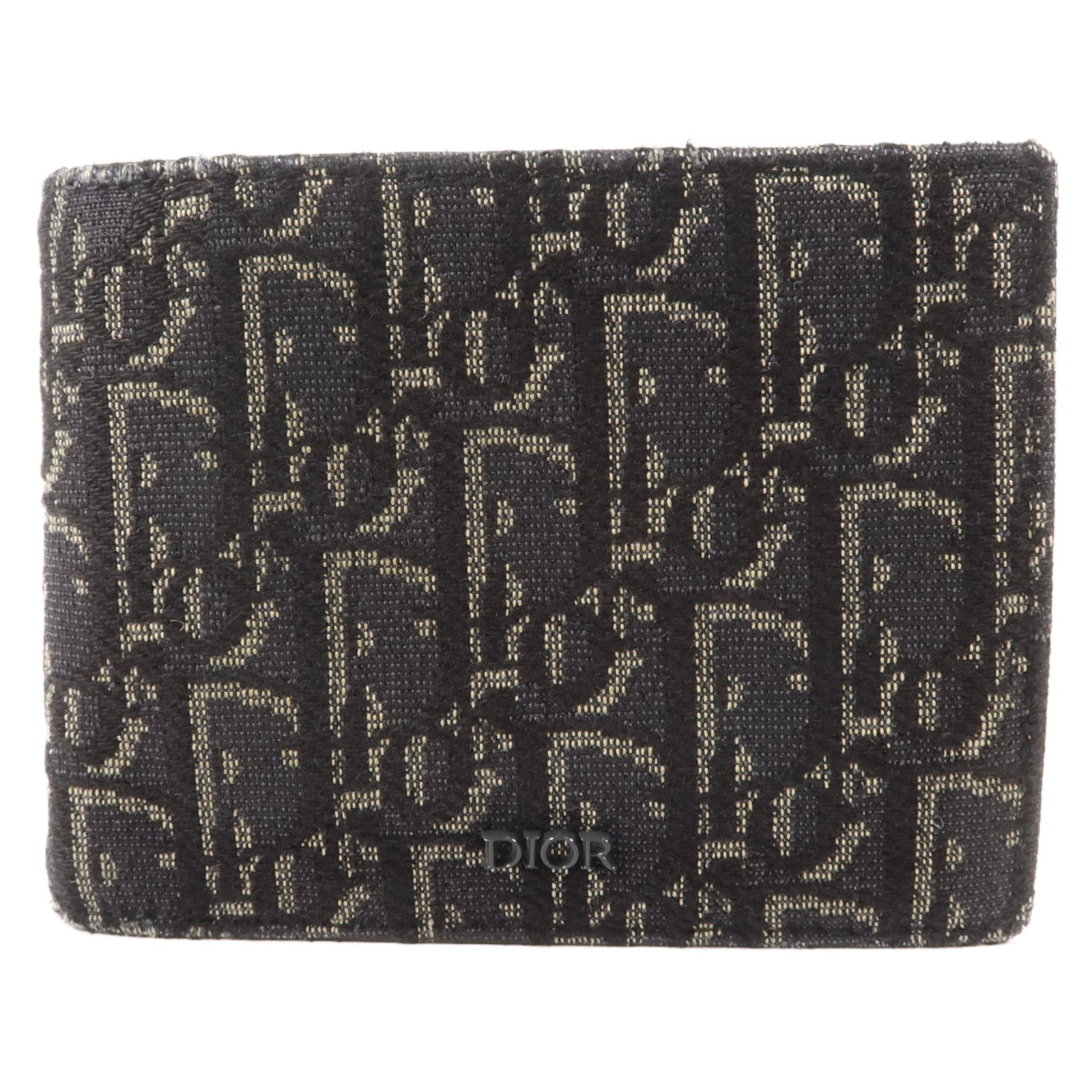 Dior 帆布/牛皮皮革Bifold Wallet錢包