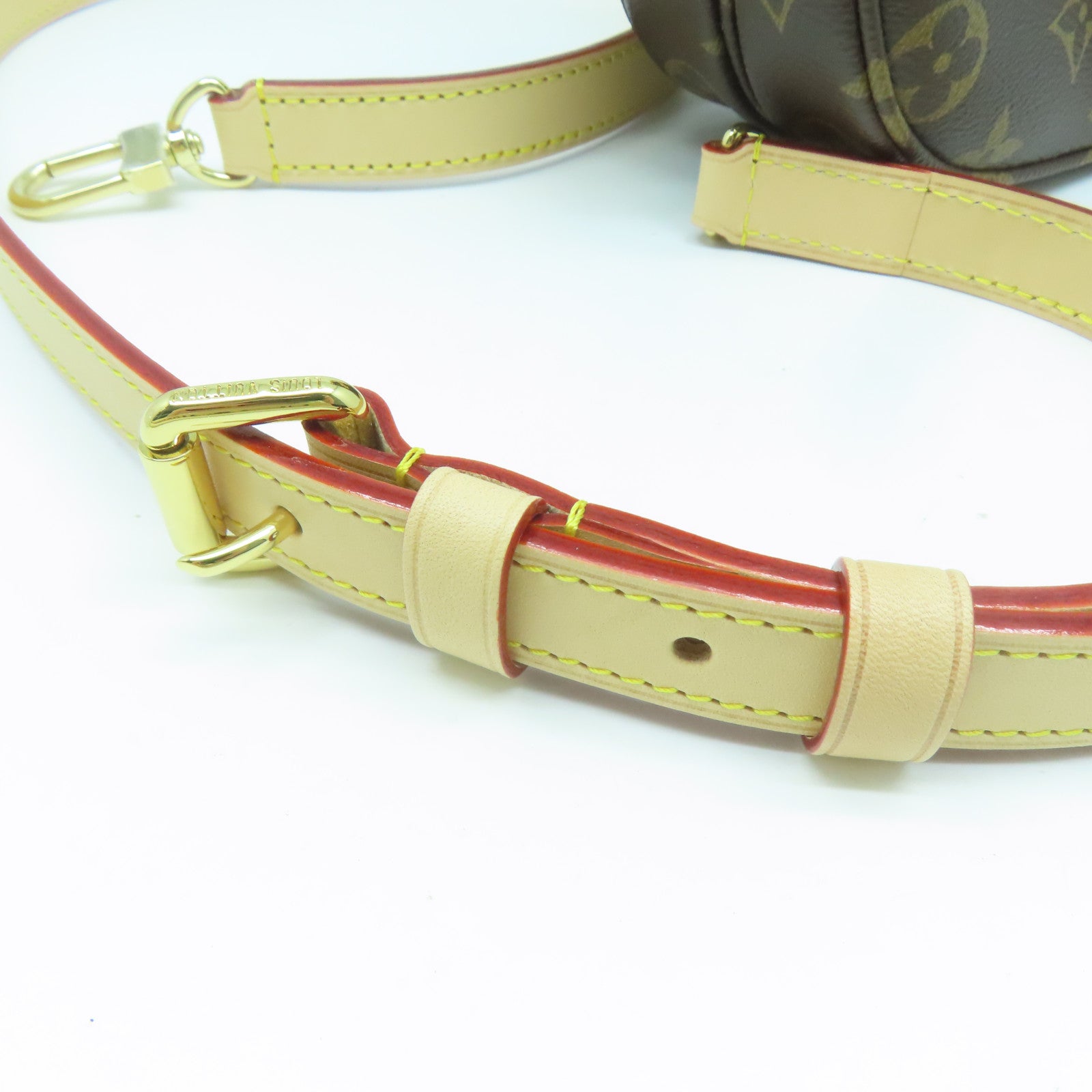 LOUIS VUITTON Monogram SAUMUR BB金扣手挽肩背兩用袋啡色