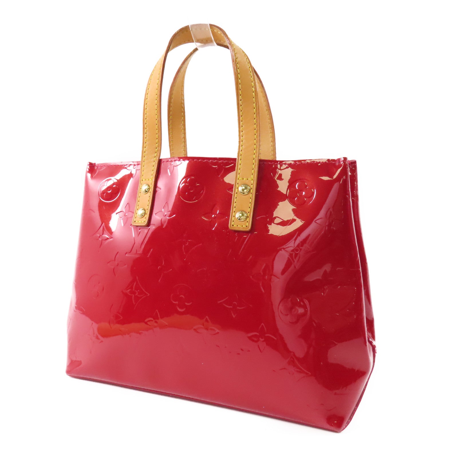 LOUIS VUITTON Vernis Reade PM金扣手挽袋