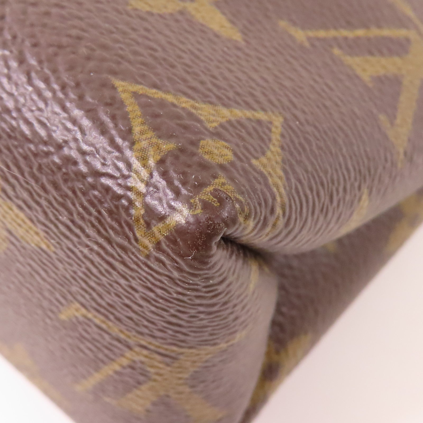 LOUIS VUITTON GHW Saint Placide Shoulder Bag M43713 Monogram Brown/Red