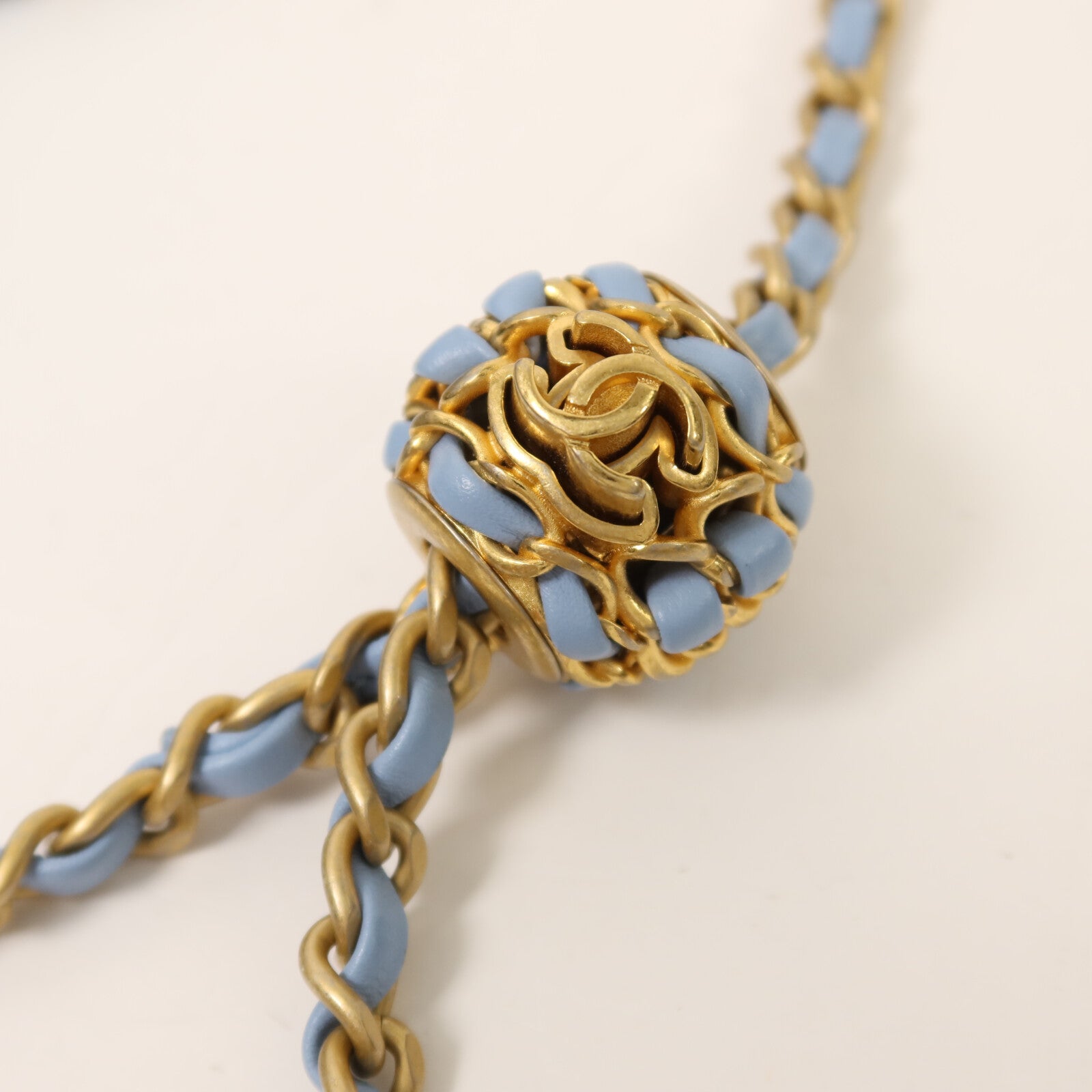 CHANEL 【激減優惠】羊皮皮革Chain Shoulder金扣鏈帶肩背袋
