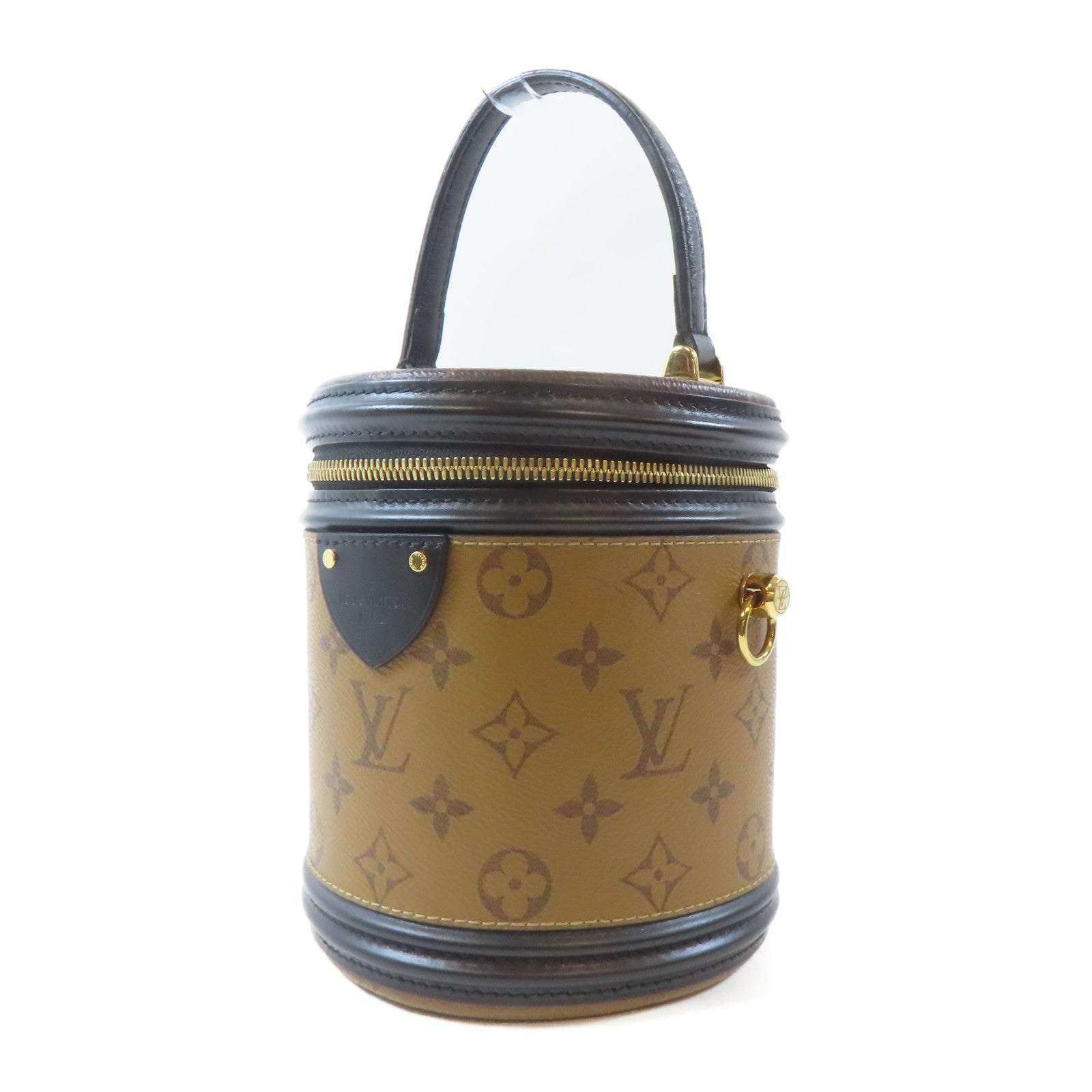 LOUIS VUITTON 【激減優惠】Monogram Reverse Cannes金扣手挽肩背兩用袋啡色