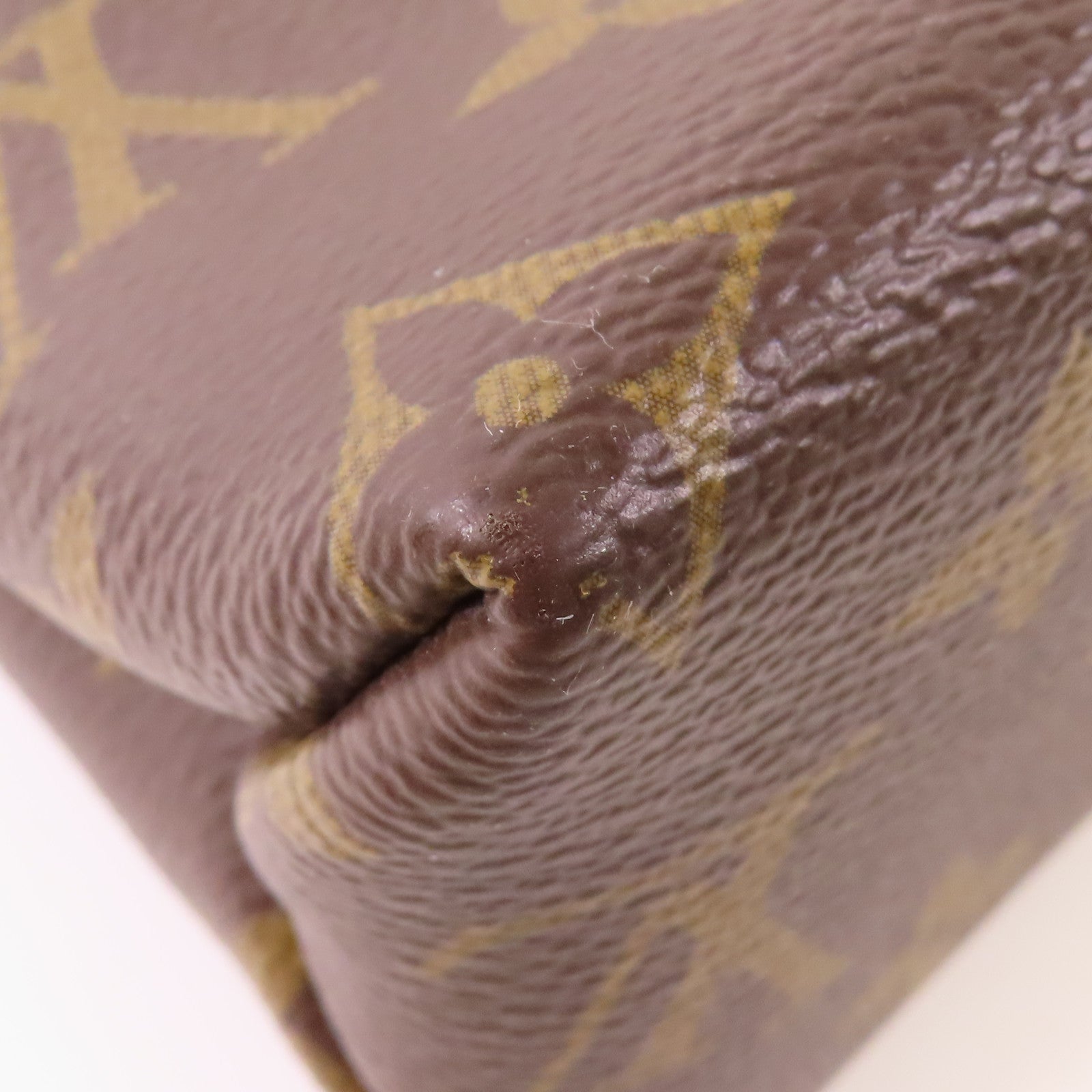 LOUIS VUITTON GHW Saint Placide Shoulder Bag M43713 Monogram Brown/Red