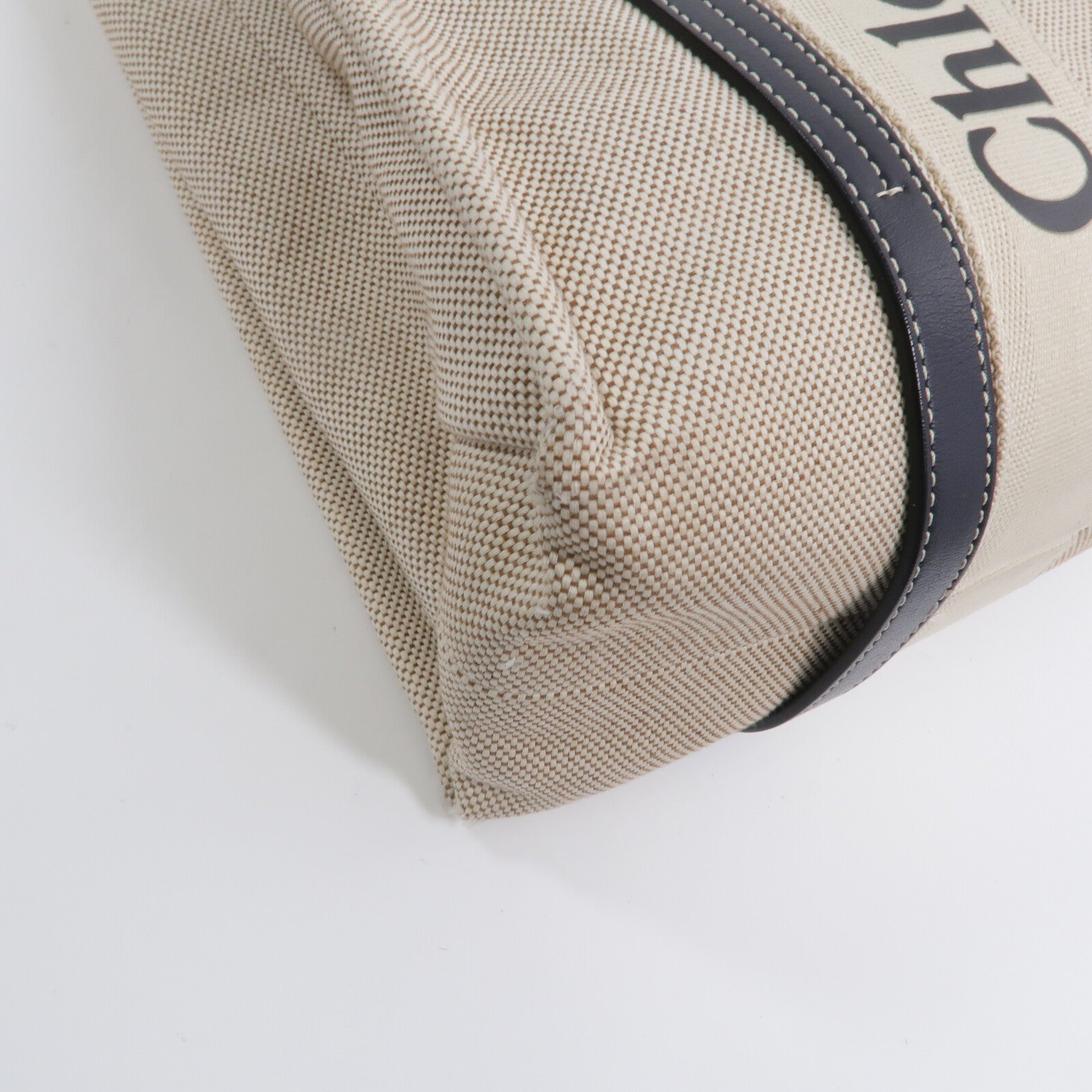 Chloe 帆布Woody Tote Medium肩背袋