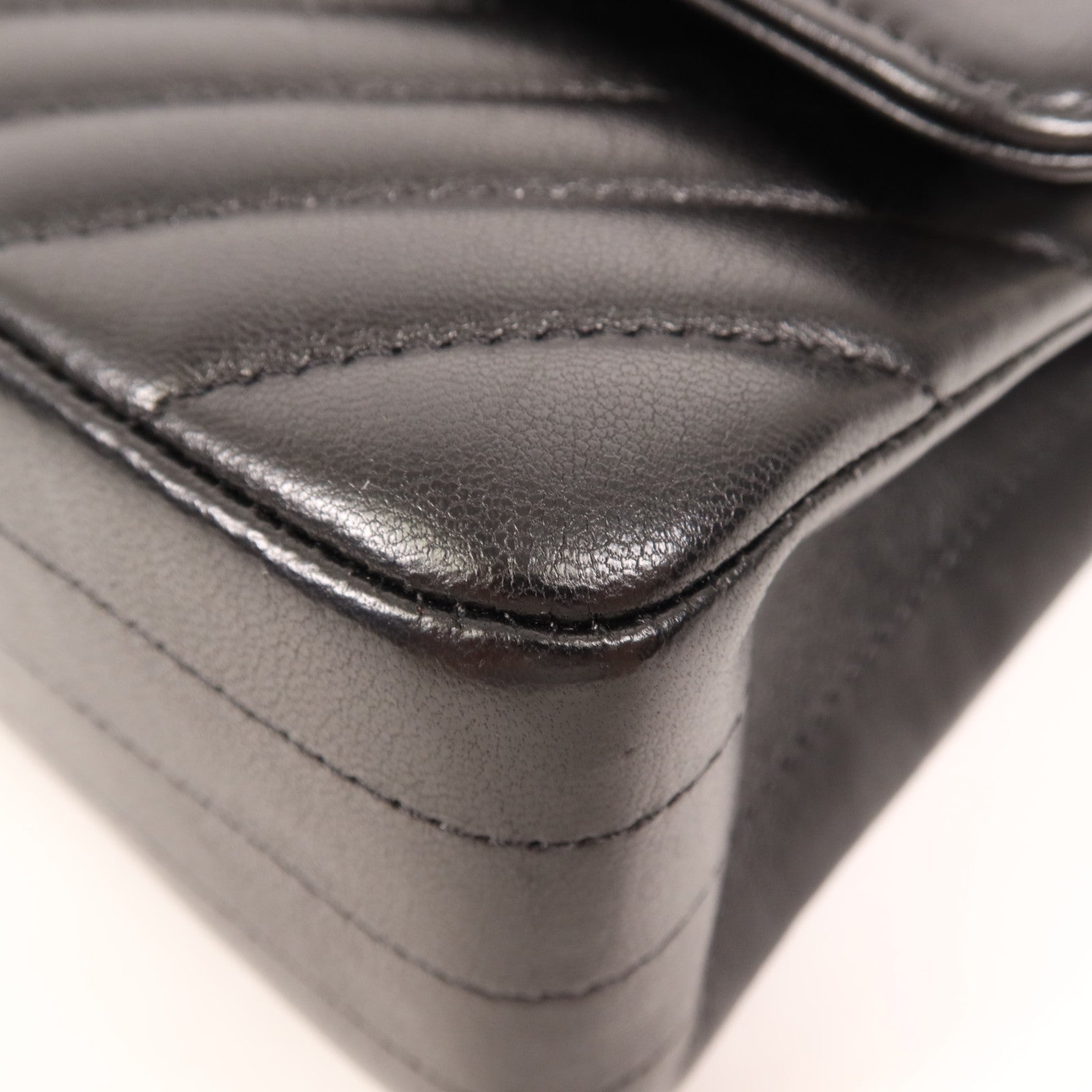 CHANEL 羊皮皮革Classic 25金扣鏈帶肩背袋