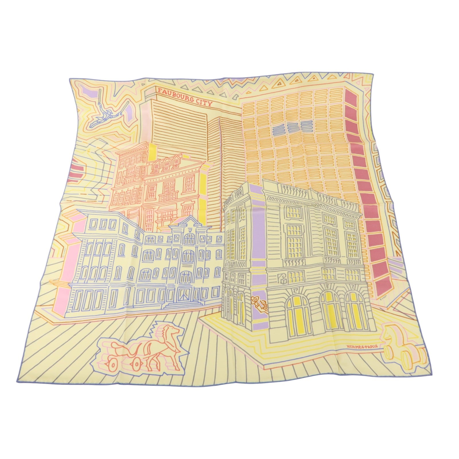 HERMES 絲質Scarf 70X70絲巾