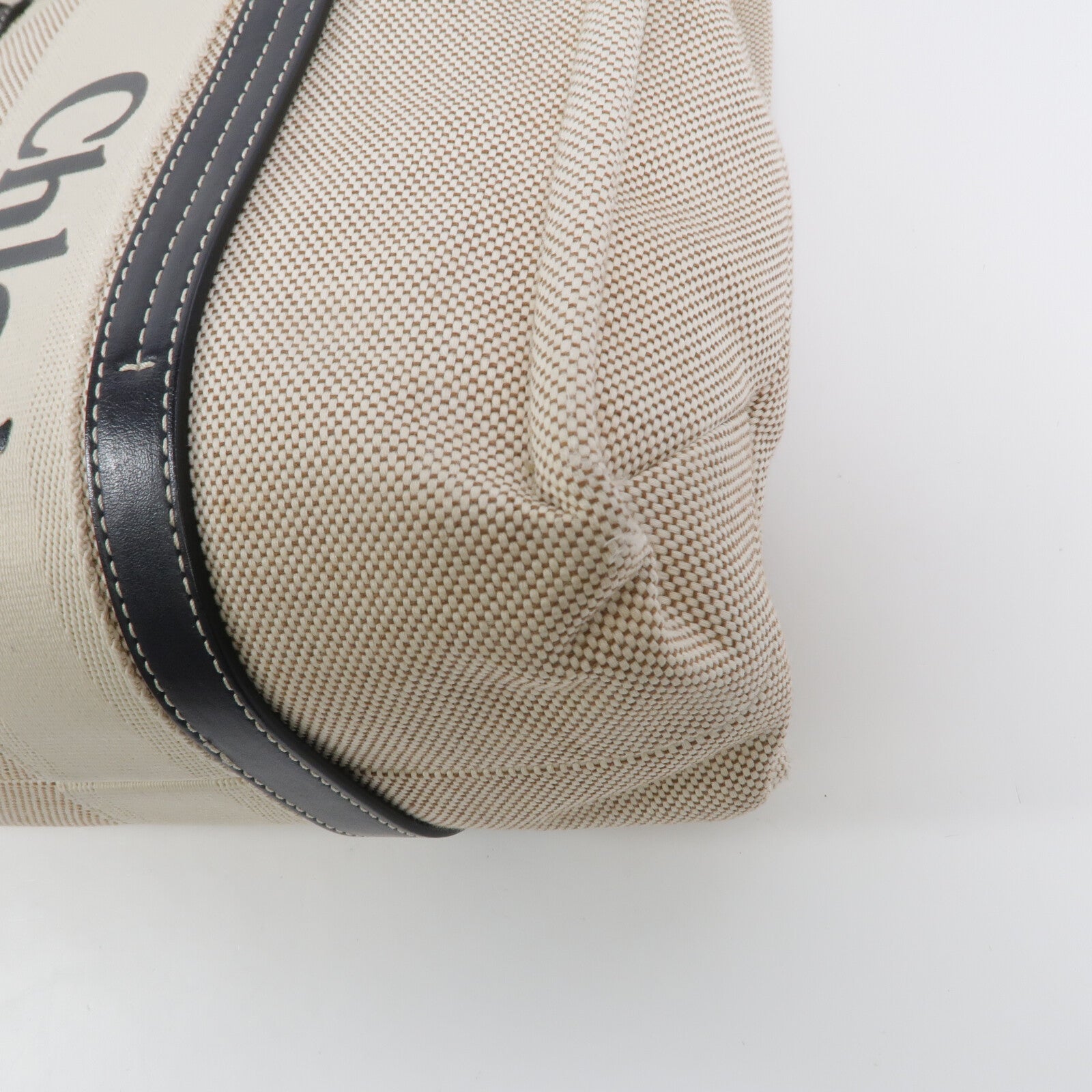 Chloe 帆布Woody Tote Medium肩背袋
