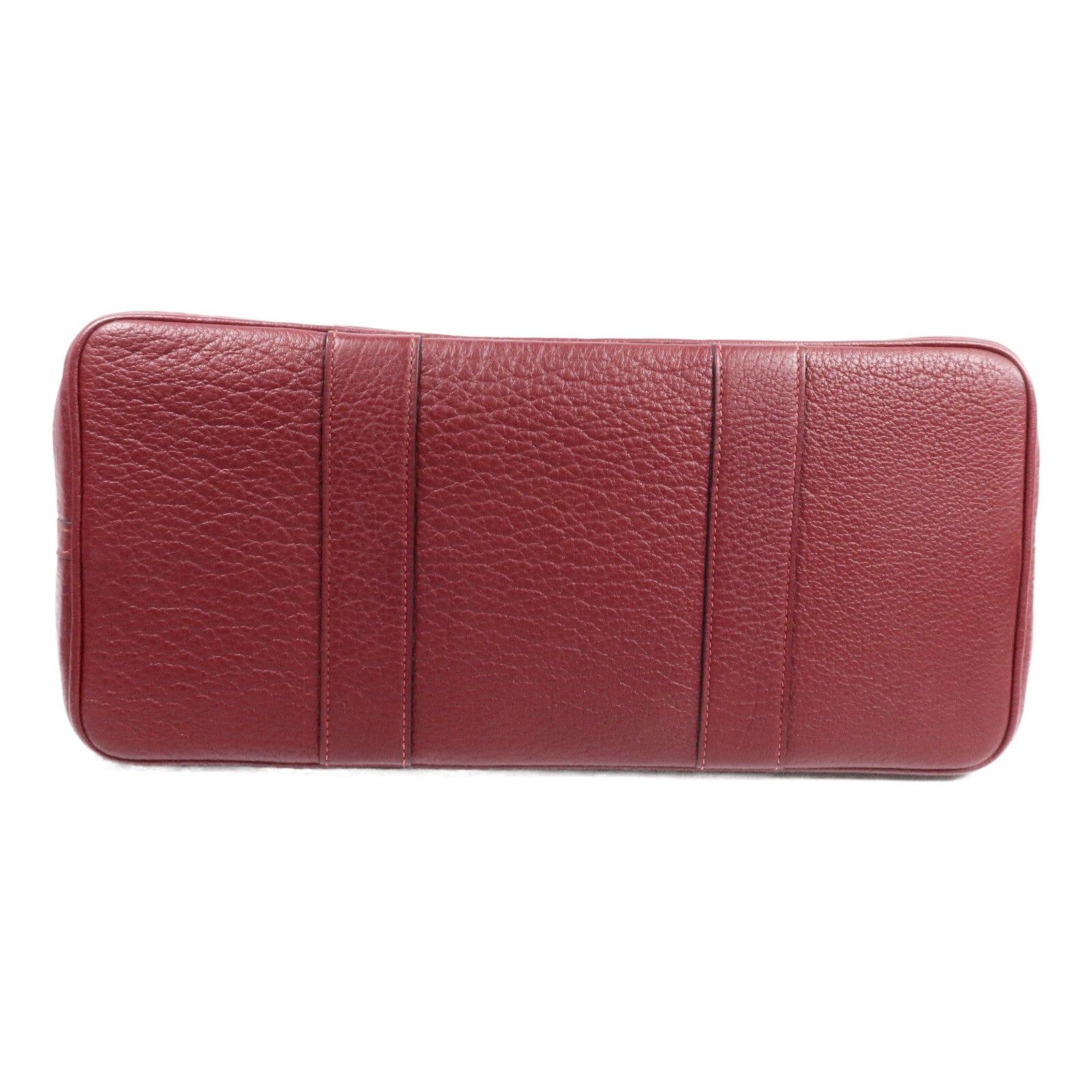 HERMES 帆布Garden Party PM手挽袋Bordeaux