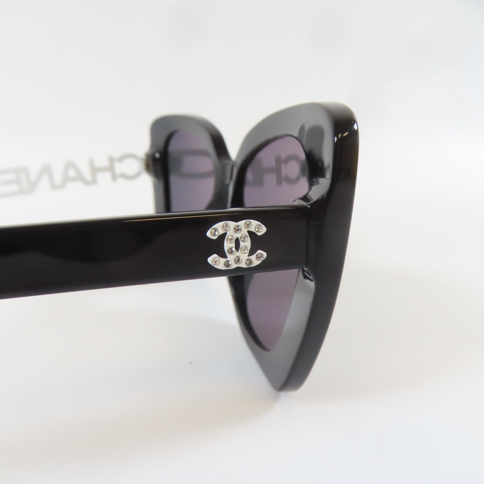 CHANEL PVC Square Sunglasses太陽眼鏡黑色
