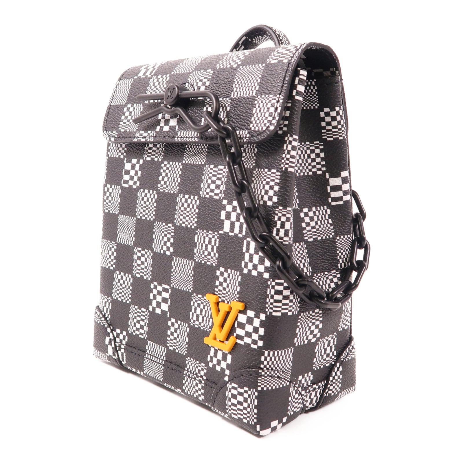 LOUIS VUITTON Damier Distorted Steamer XS手挽肩背兩用袋