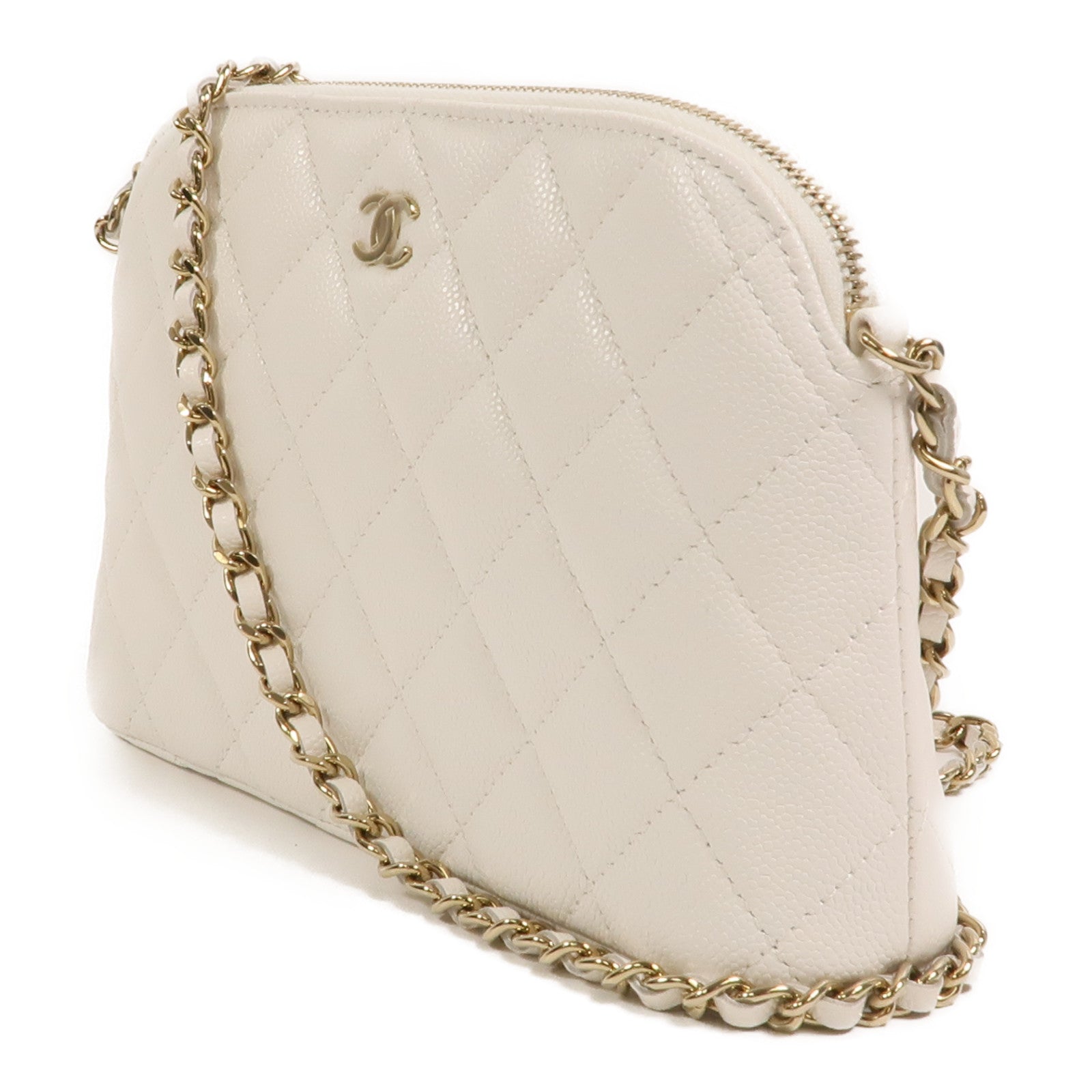 CHANEL 牛皮皮革Chain Shoulder鏈帶肩背袋