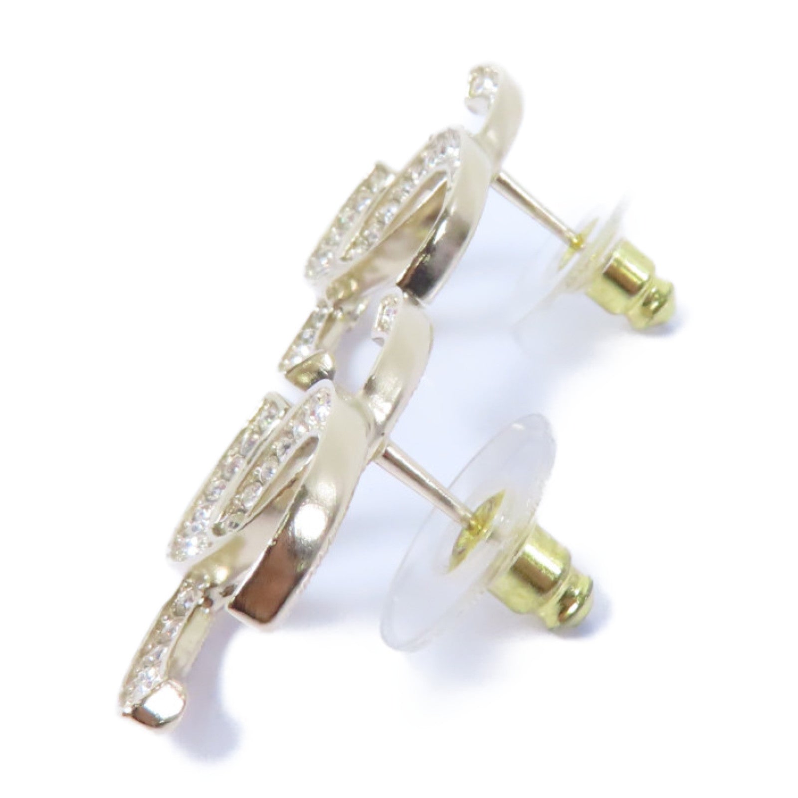 CHANEL PVC/金屬Earrings耳環透明/金色