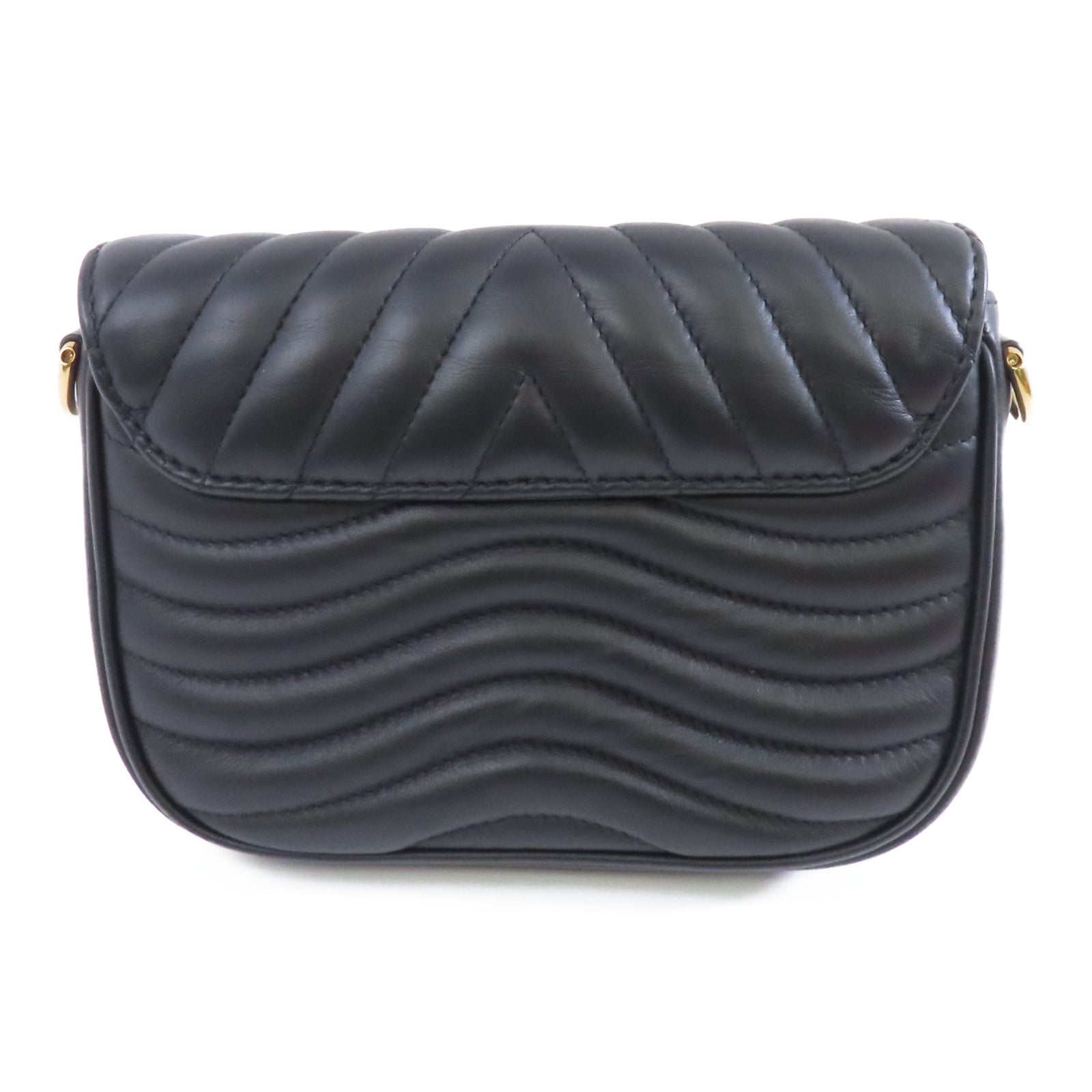 LOUIS VUITTON 牛皮皮革New Wave Multi Pochette金扣肩背袋黑色