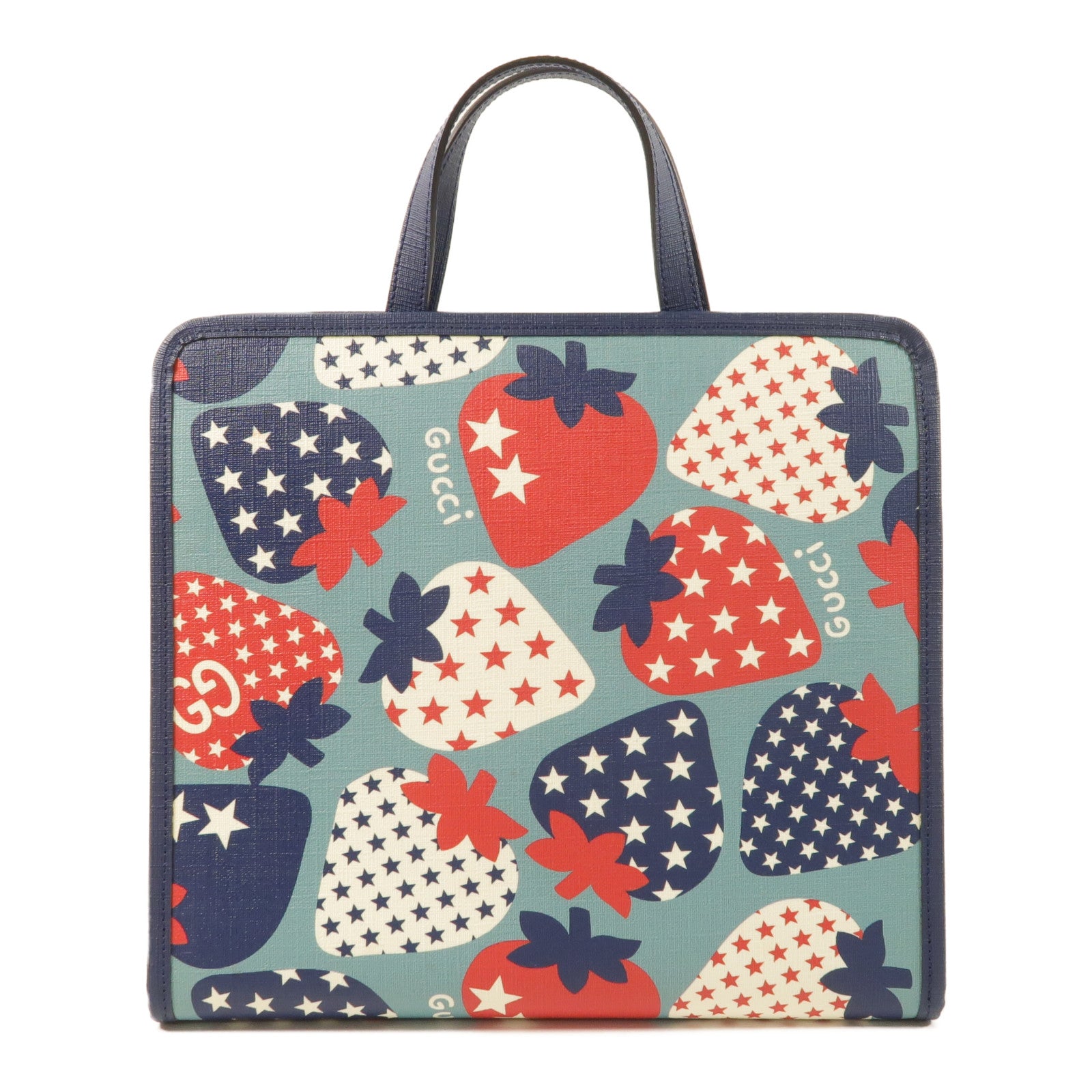 GUCCI 塗層帆布Hand Bag銀扣手挽袋