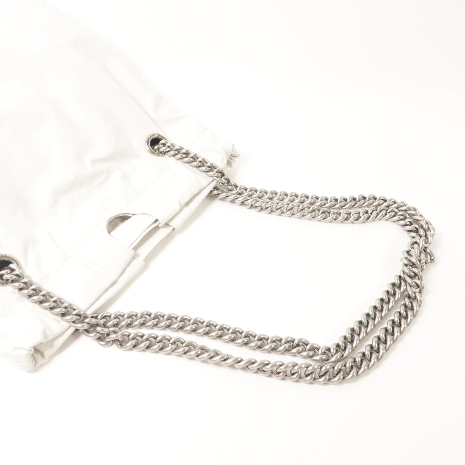 BALENCIAGA 牛皮皮革Crush Tote鏈帶肩背袋