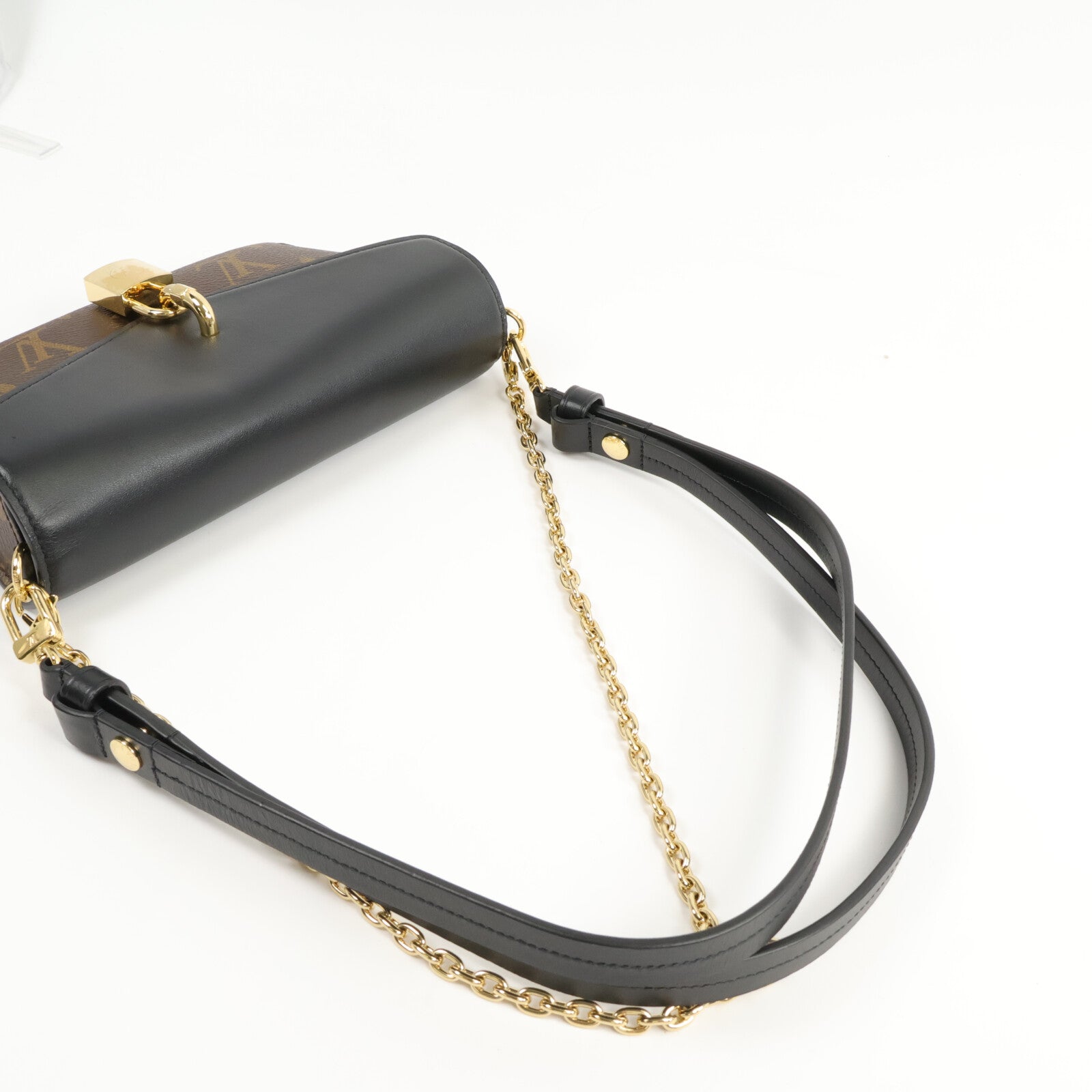 LOUIS VUITTON Monogram Padlock On Strap手挽肩背兩用袋