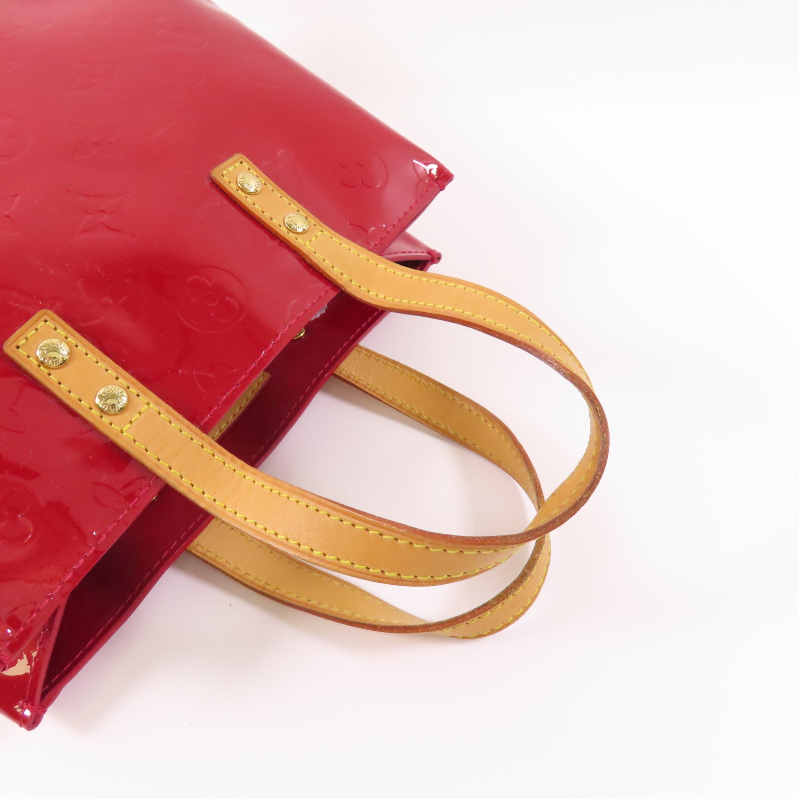 LOUIS VUITTON Vernis Reade PM金扣手挽袋