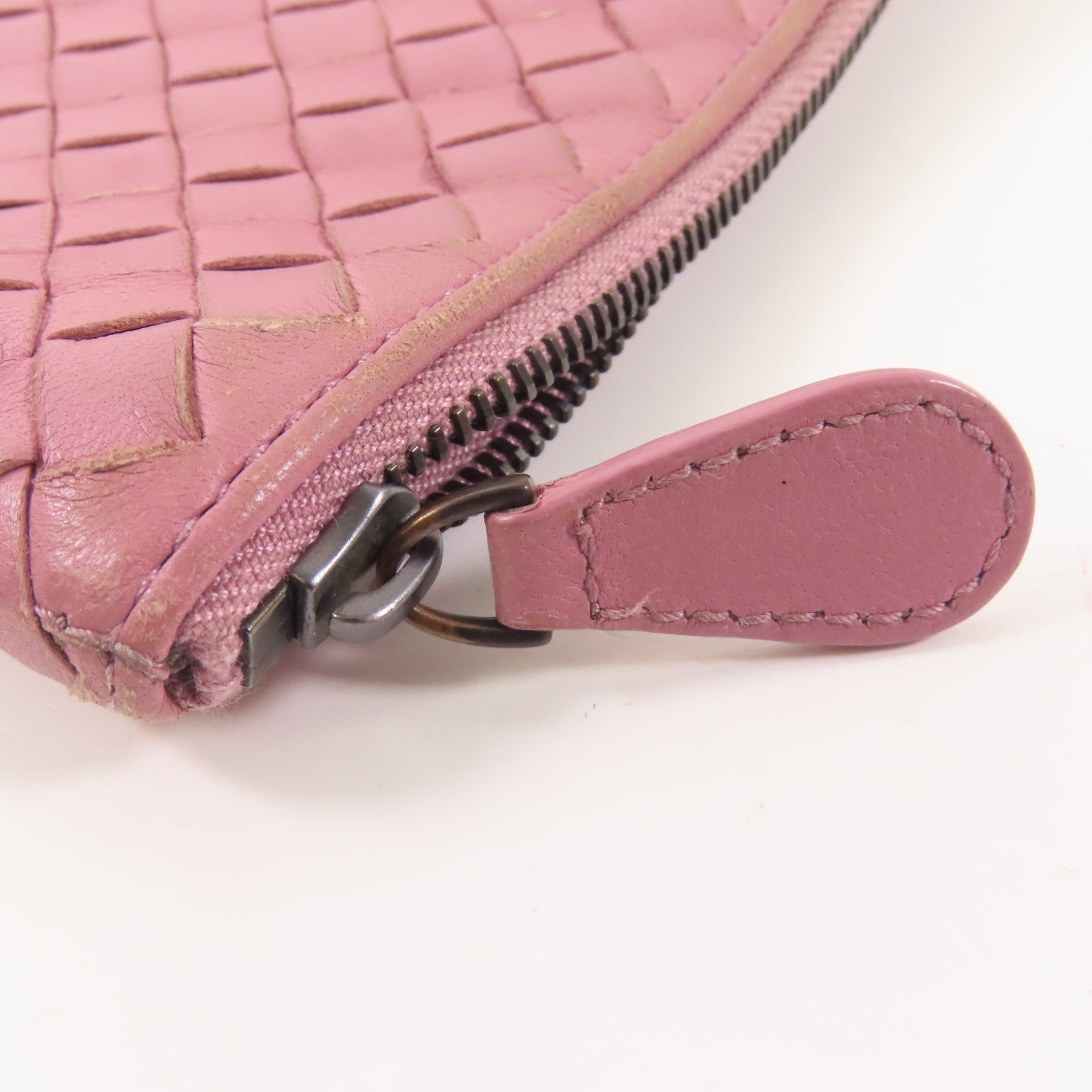 BOTTEGA VENETA 皮革Pouch手拿包粉紅色