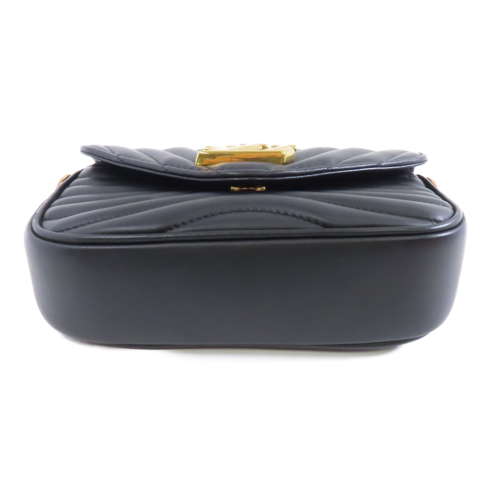 LOUIS VUITTON 牛皮皮革New Wave Multi Pochette金扣肩背袋黑色