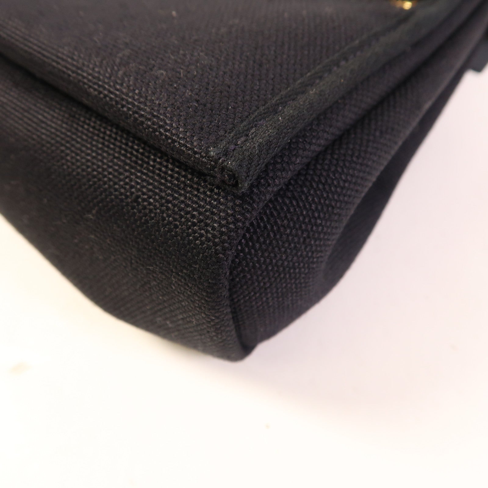 HERMES 帆布Mini Herbag金扣肩背袋Noir