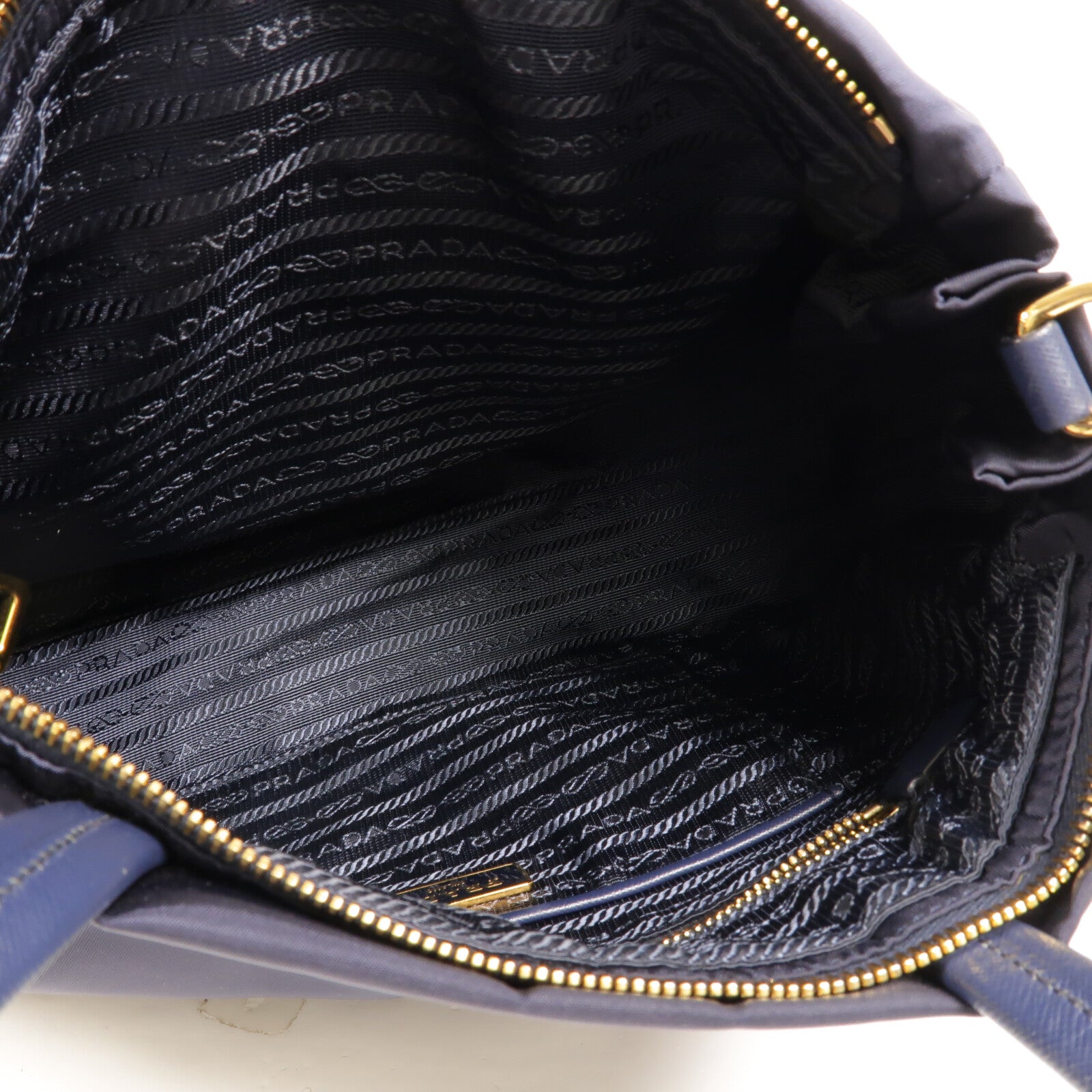 PRADA 尼龍/Saffiano皮革2 Way Shoulder Bag手挽肩背兩用袋
