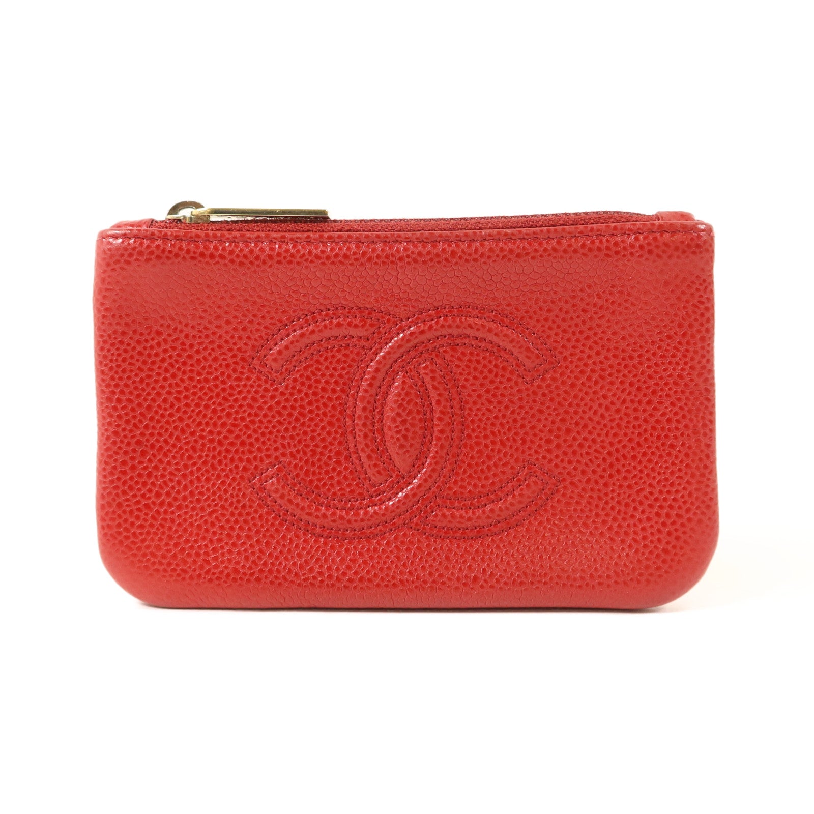 CHANEL 牛皮皮革CC Timeless Coin Case零錢包