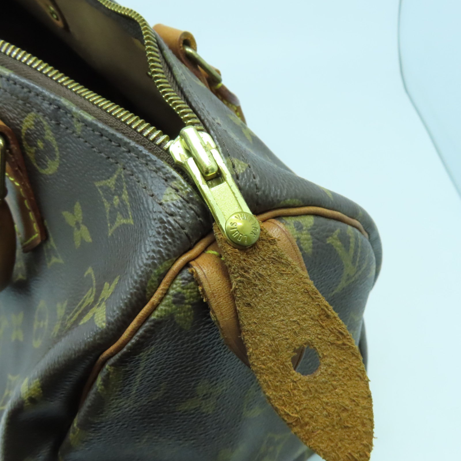 LOUIS VUITTON 【激減優惠】Monogram Speedy 30金扣手挽袋啡色